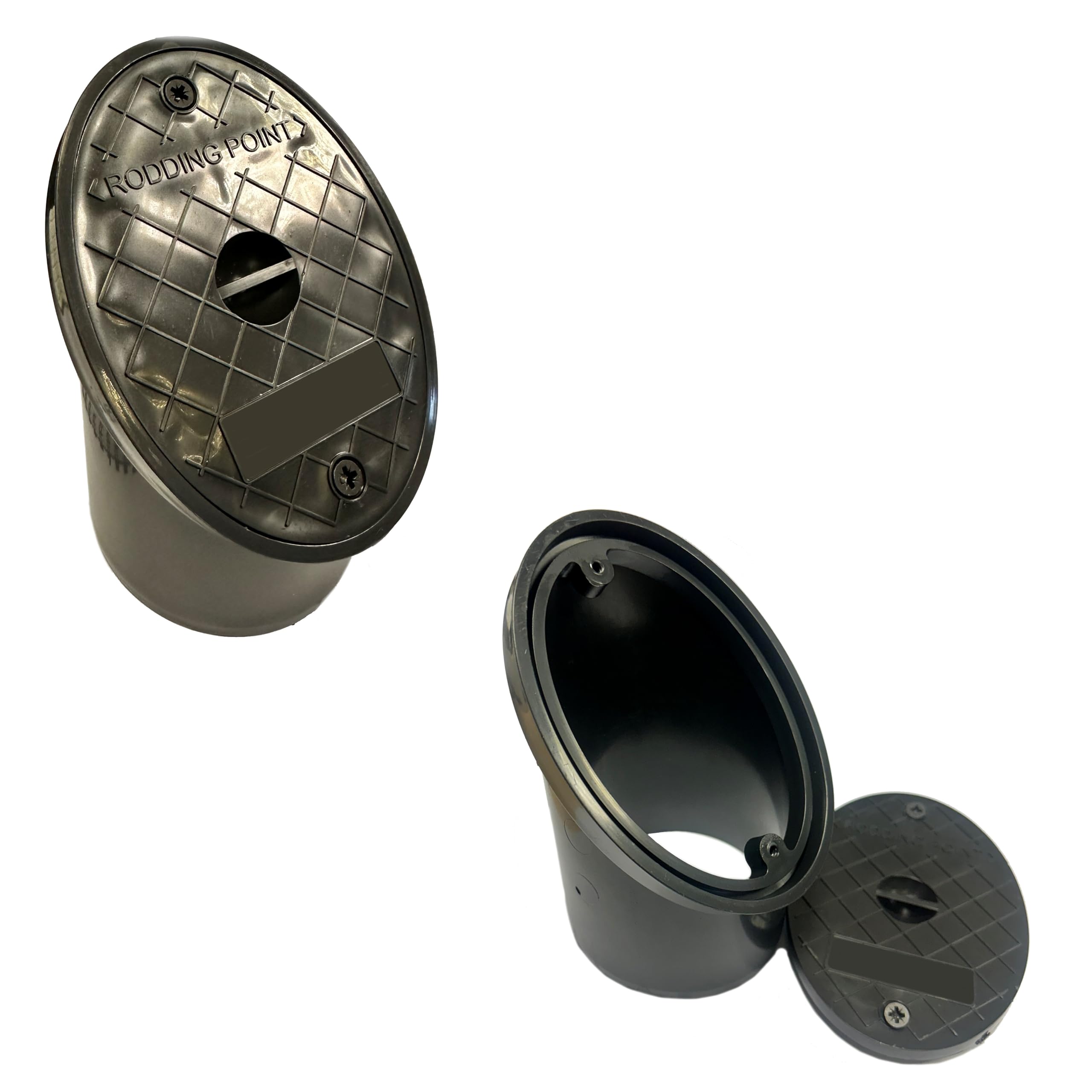 110mm Black Oval Rodding Point for Underground Drainage Plastic Rodding Eye