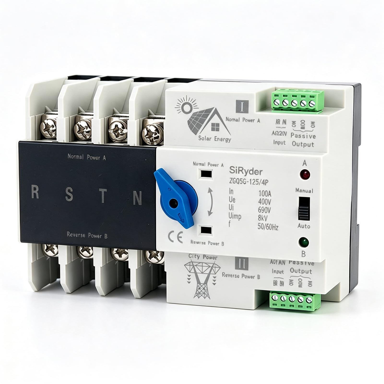 ATS 4P 100A 400V Automatischer Transferschalter,Automatischer Interuptor mit Doppelter Transference