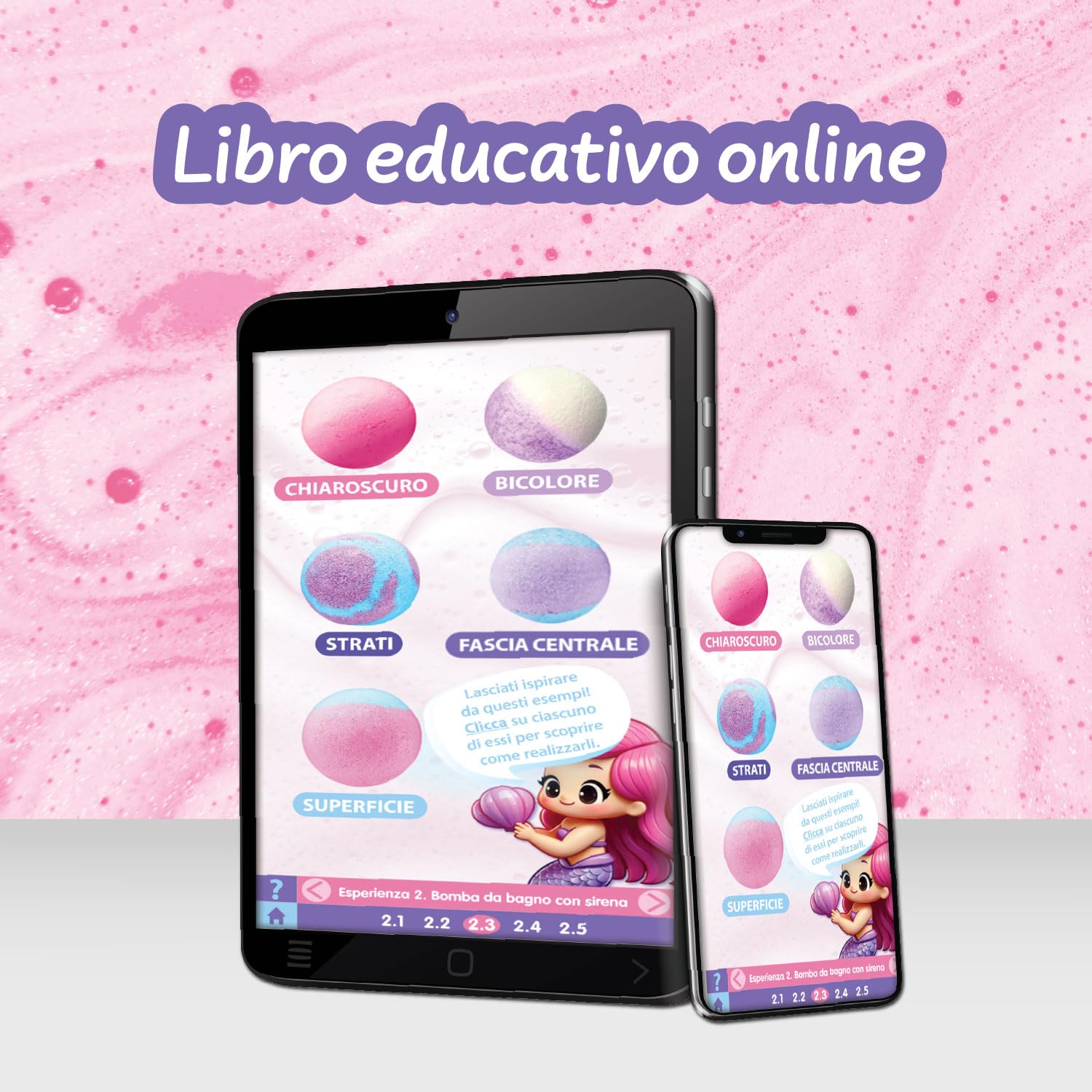 Science4you Bombe da Bagno per Bambini +6 – Kit per Fare Bombe da Bagno, Kit Scientifico Educativo: 6 Esperimenti Cosmetici, Giocattoli STEM, Regalo Cosmetico per Ragazze e Ragazzi di 6 7 8+ Anni