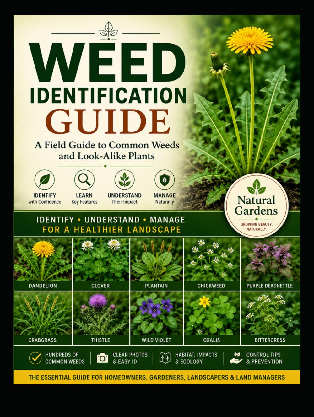 Weed Identification Guide: A Field Guide to Commion Weeds and Look-A-Like Plants