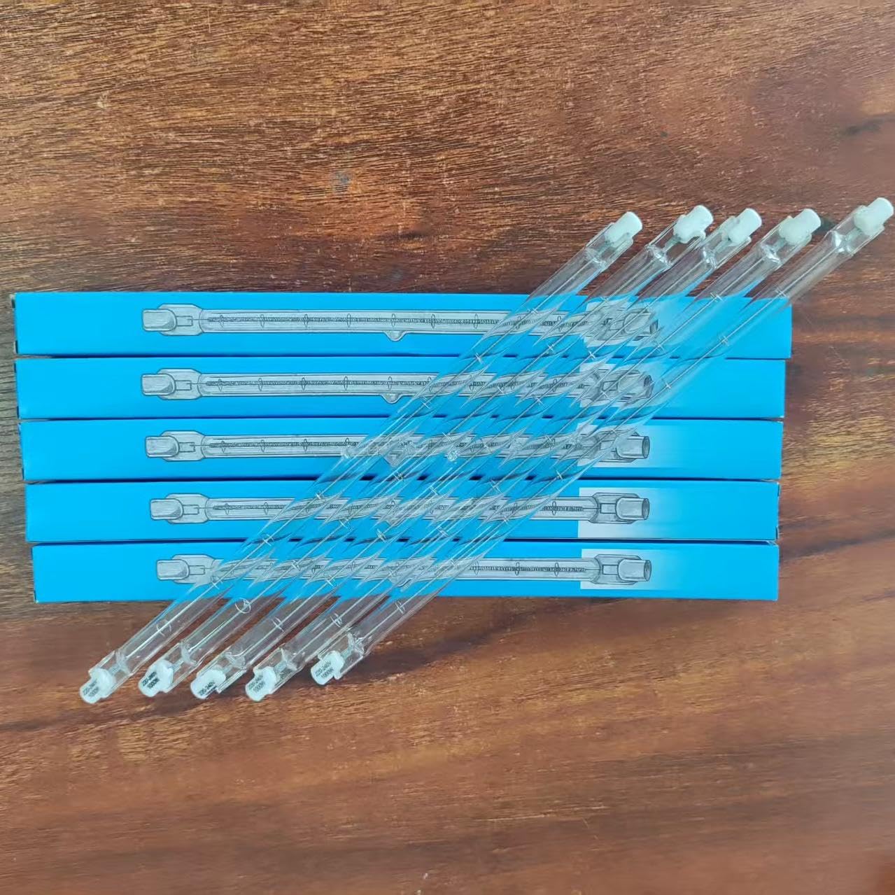 R7S 254mm 230V 2700K warmweiße doppelseidige T3 J-Typ dimmbare Halogenglühbirnen, lineare Flutlichtersatzröhren (20 PC/254mm-1000W)