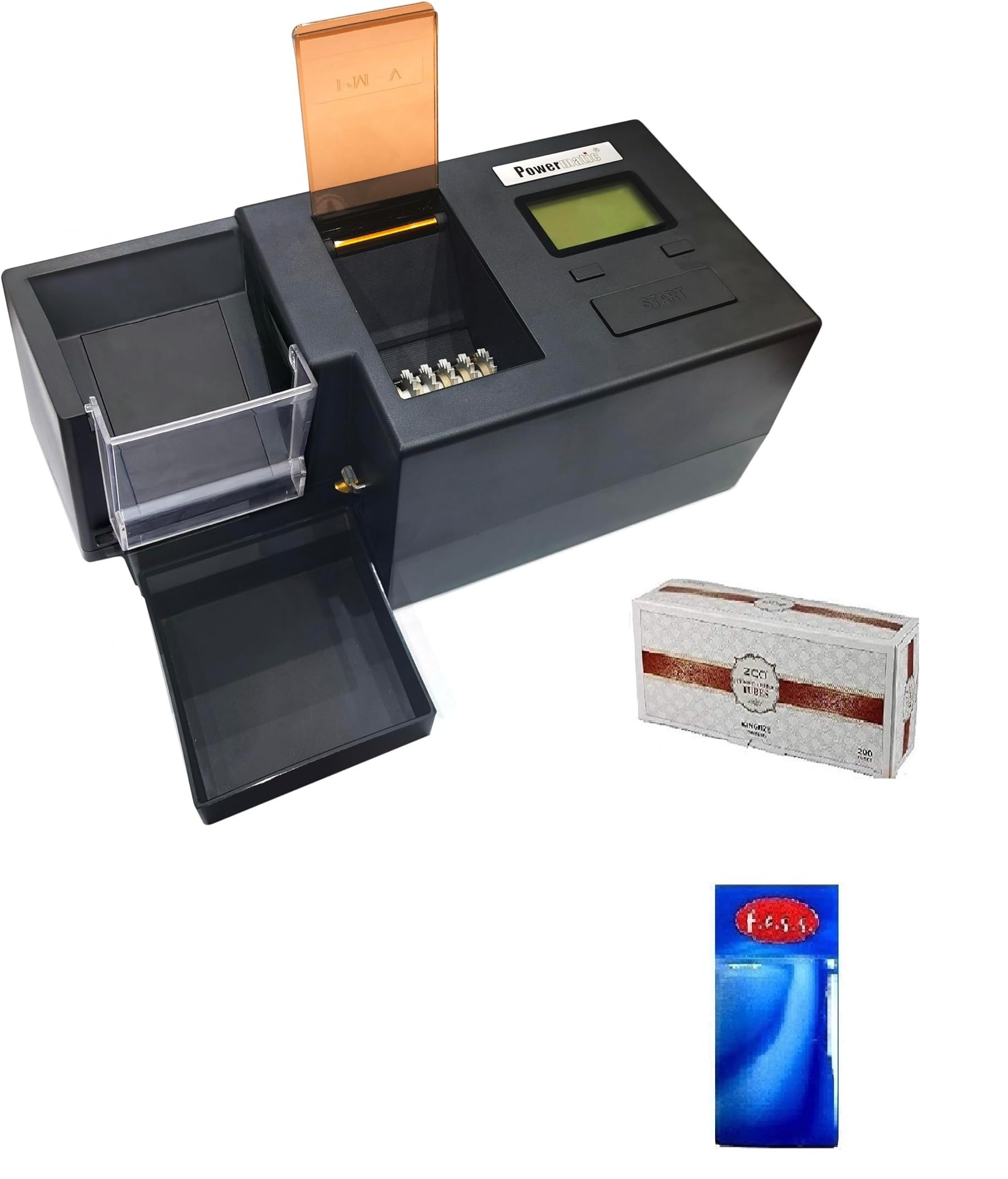 zico cigarette rolling machine Amazon.com: F.e.s.s. Powermatic V+ 5 Plus Electric Cigarette Injector  Machine Bundle with FESS Case and Zico 85mm (King) Tubes, Black : Health &  Household