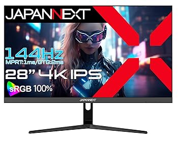Amazon.co.jp: JAPANNEXT 28インチ IPSパネル搭載 144Hz/1ms