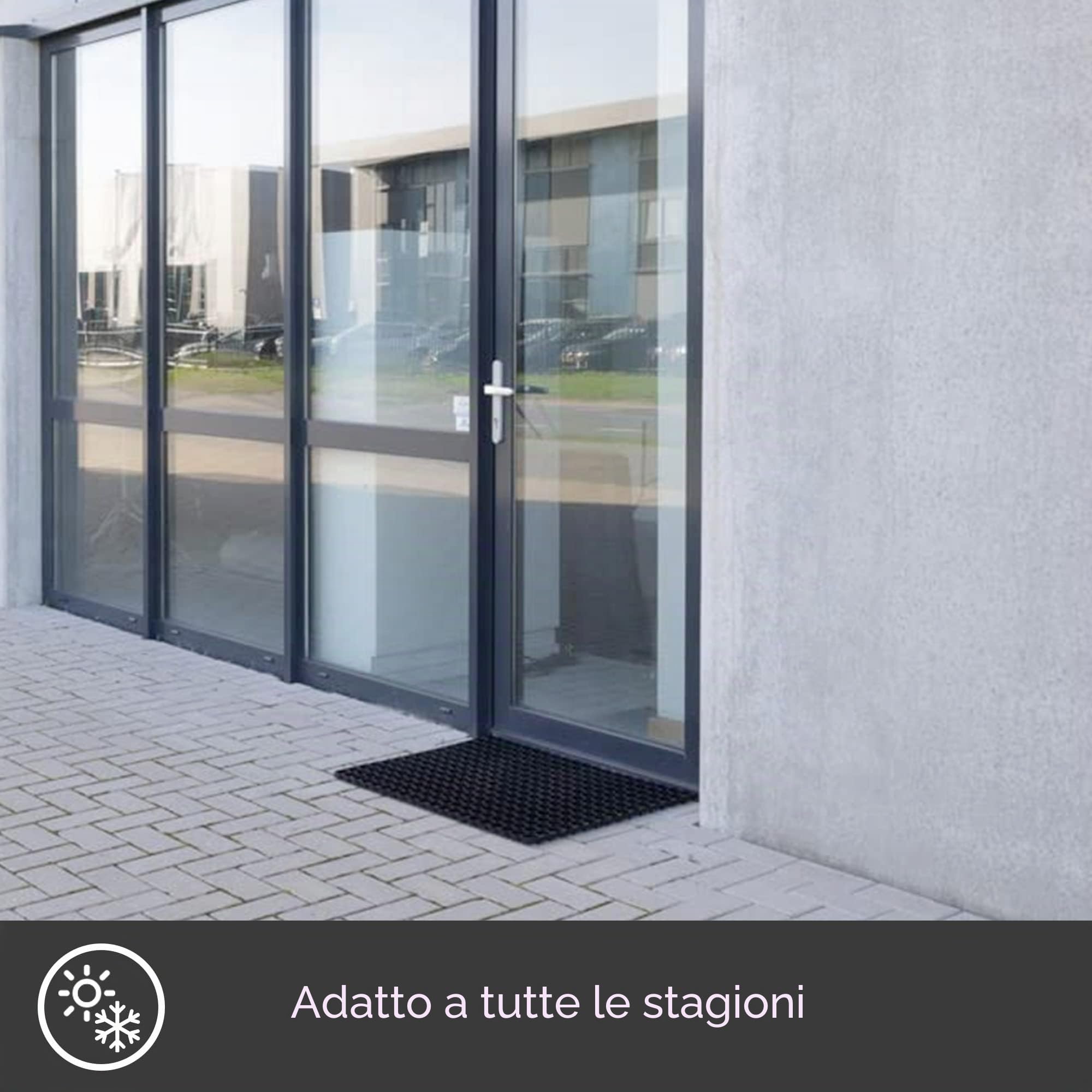 Tappeto Vivol in Gomma Forata 100x150 cm - Zerbino da Esterno Antiscivolo