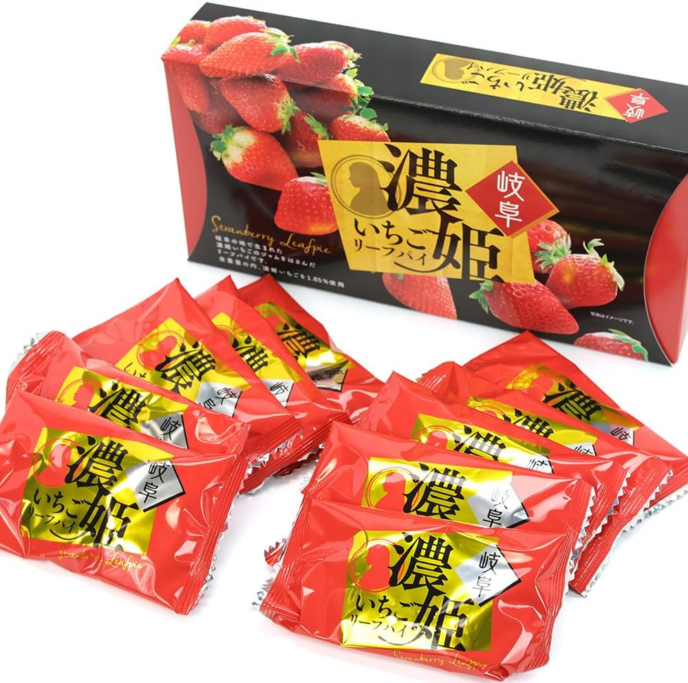 濃姫いちごリーフパイ 10枚入 岐阜土産 東海 長登屋 ナガトヤ