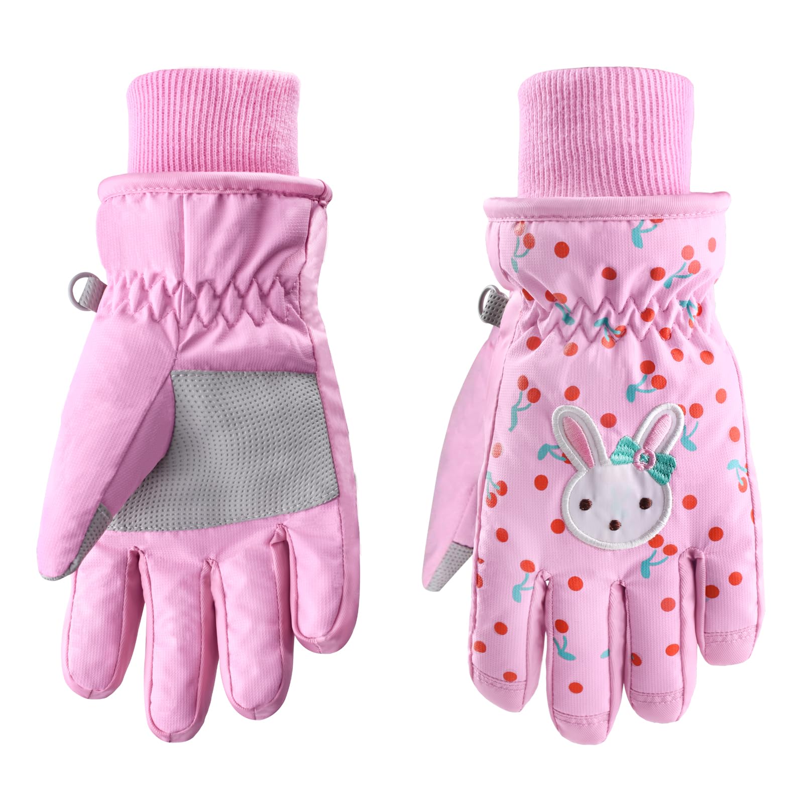 Azarxis Kids Children Ski Gloves Winter Snow Gloves Waterproof Winter Warm Glove for Snowboarding, Sledding
