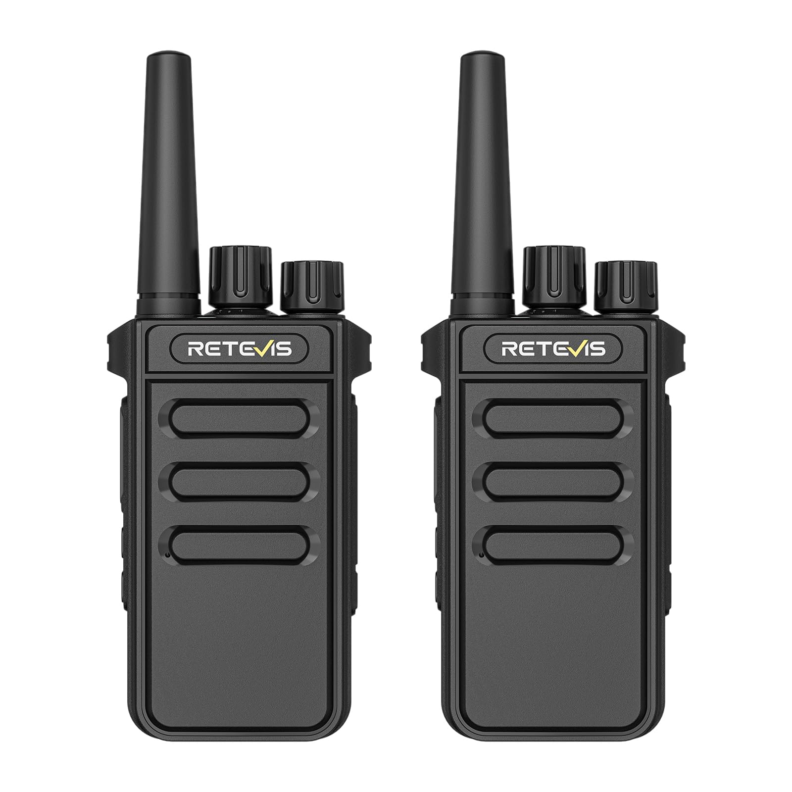 Retevis MateTalk P64 Walkie Talkie Digital sin Licencia, Radio Bidireccional de Largo Alcance Compatible con Repetidor, Llamadas Grupales, VOX, Seguridad, Radio Comercial para Fabrique (Paquete de 2)