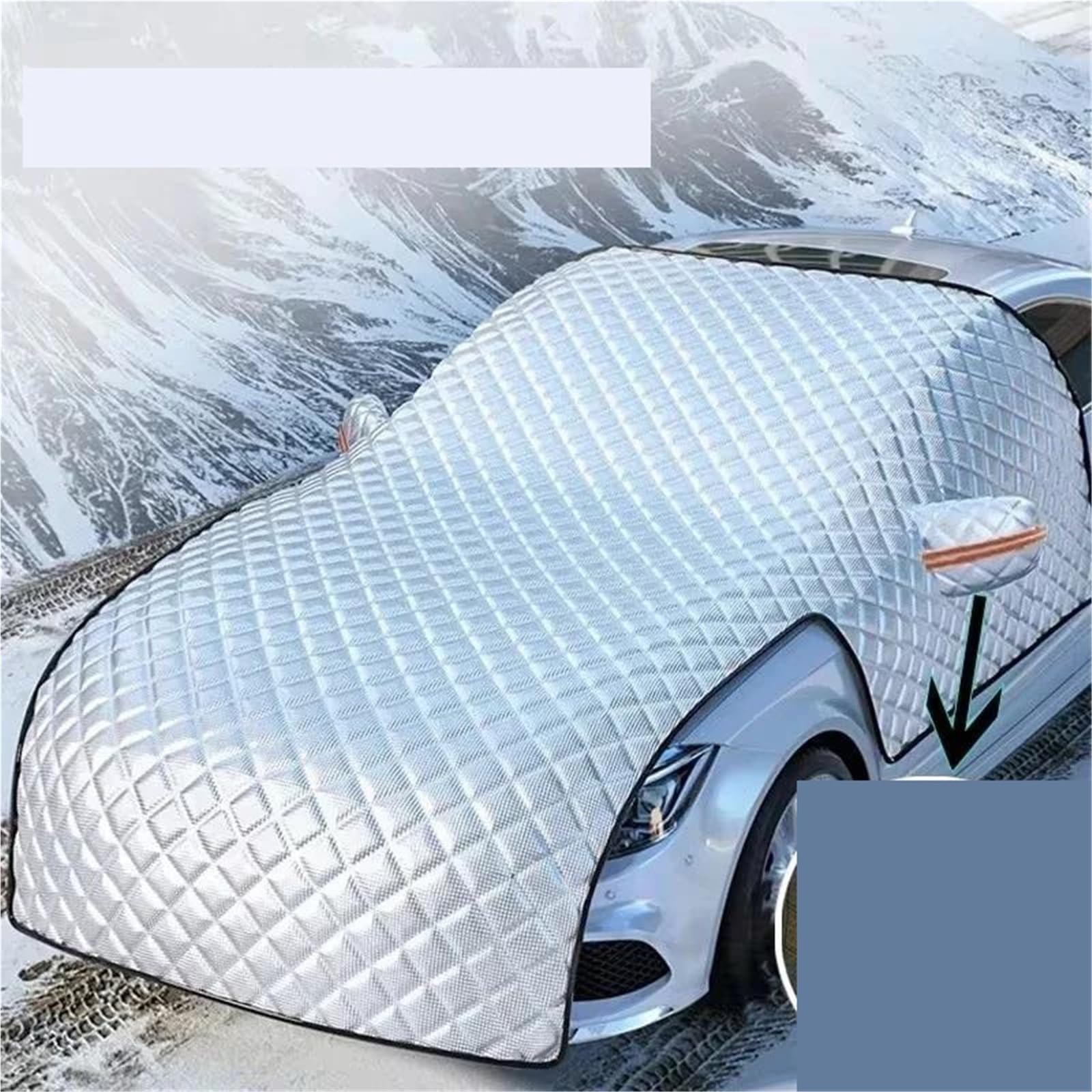 Copertura Parabrezza per Neve E Ghiaccio Protezione per Parasole per Auto, Protezione per Neve, Protezione per Parabrezza Anteriore, Ispessita Estesa
