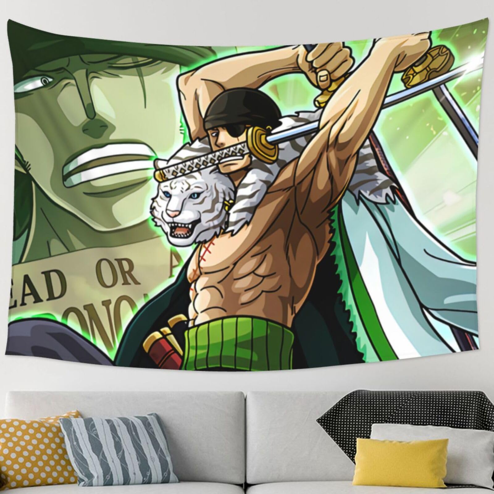 Amazon.co.jp: タペストリー ワンピース ゾロ十郎 ONE PIECE