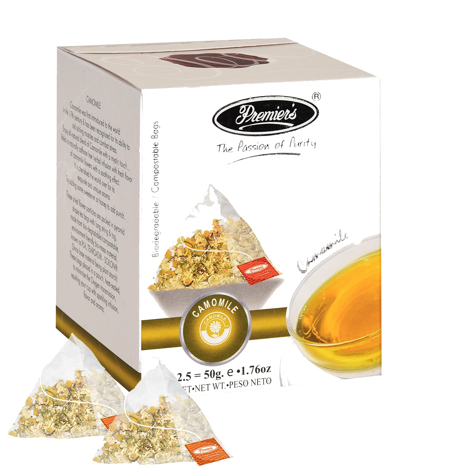 Chamomile (Tea Bags Whiteboard Box Pack of 20 tea bags each 2.5g)