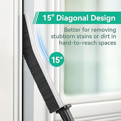 Miniatura 3 de 4 cepillos de limpieza de hendiduras de cerdas duras, herramienta de limpieza de hendiduras de cerdas premium para limpieza de espacios difíciles de