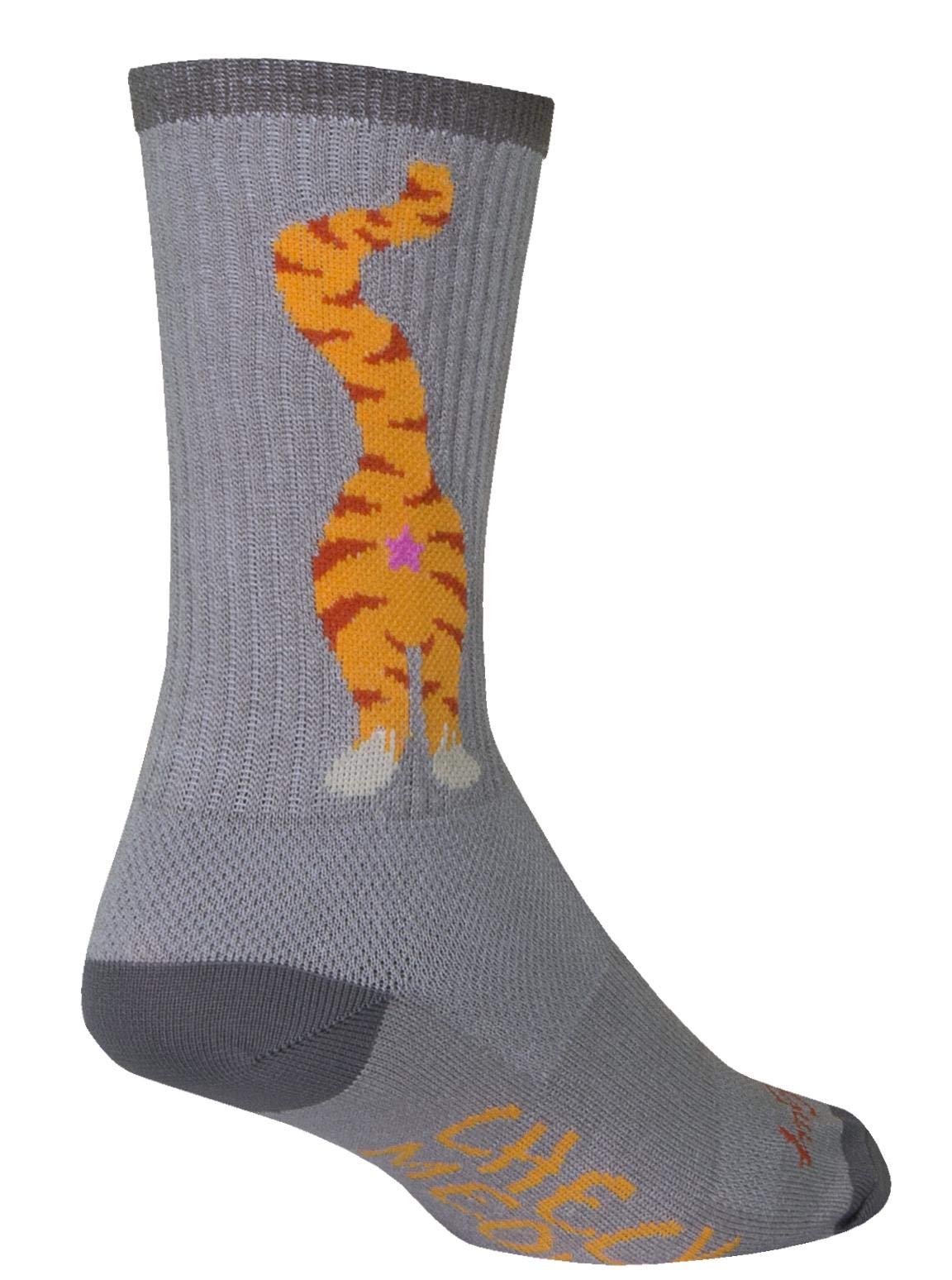 SockGuy, Pucker, Crew Sock, Sporty and Stylish, 6 Inche