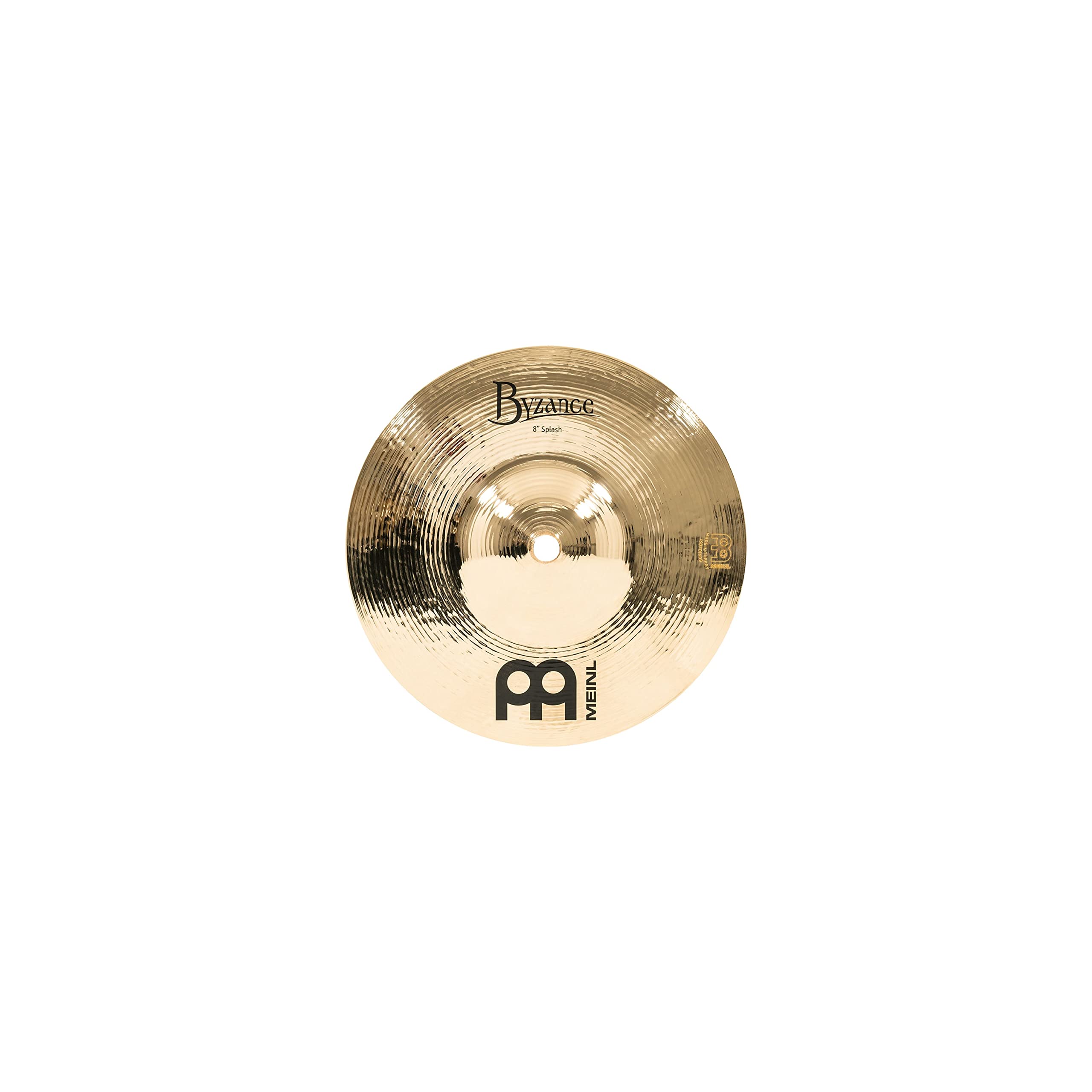 Meinl Cymbals Byzance Brilliant Splash 8 Zoll (Video) Schlagzeug Becken (20,32cm) B20 Bronze, Brilliantes Finish (B8S-B)