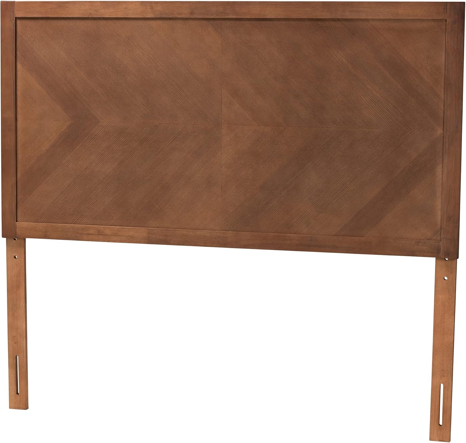 Baxton Studio Terrian Classic and Traditional Ash Walnut Finished Wood Queen Size Headboard