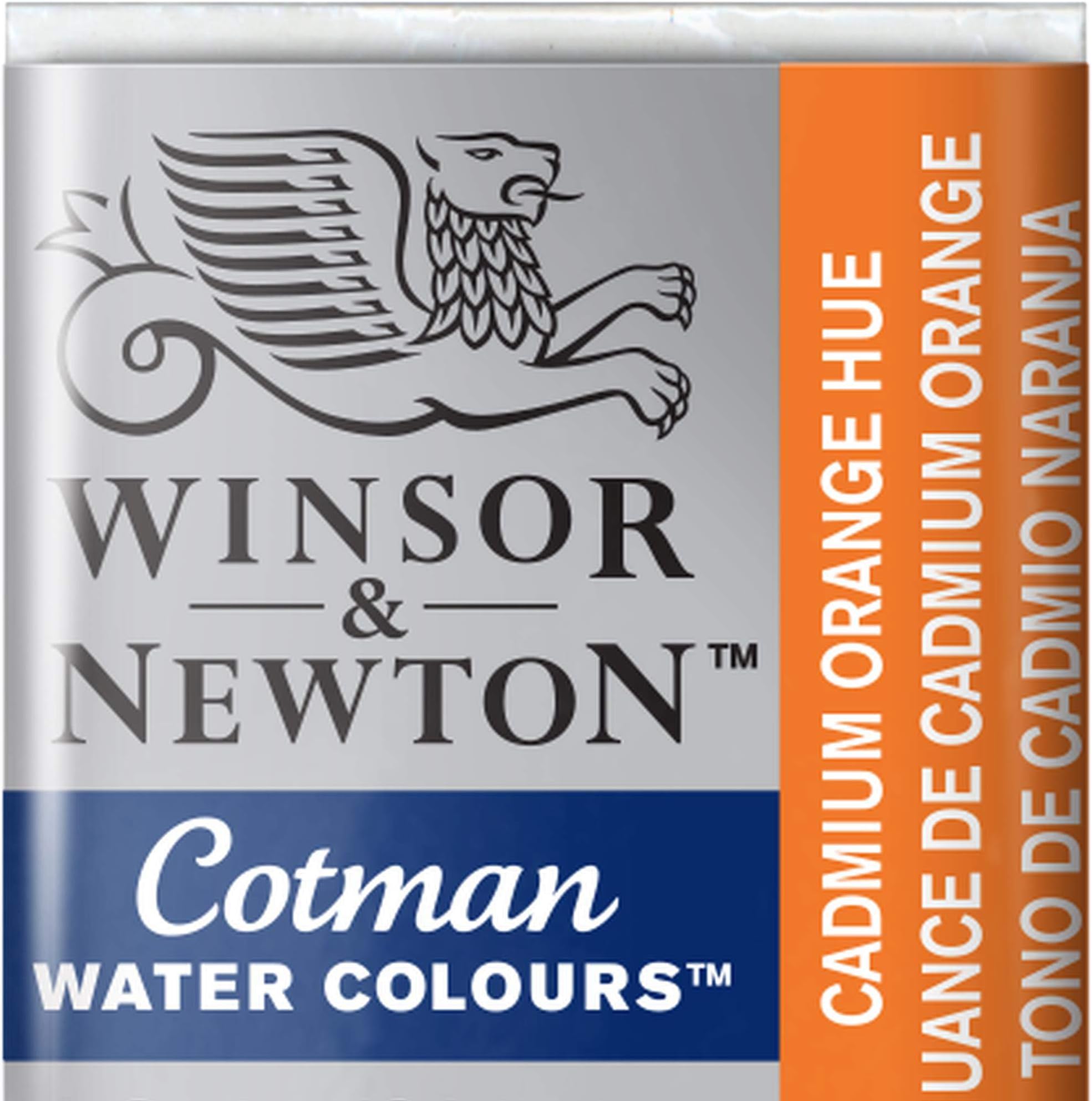 Winsor & Newton Cotman Watercolour Paint Half Pan – Cadmium Orange Hue 090