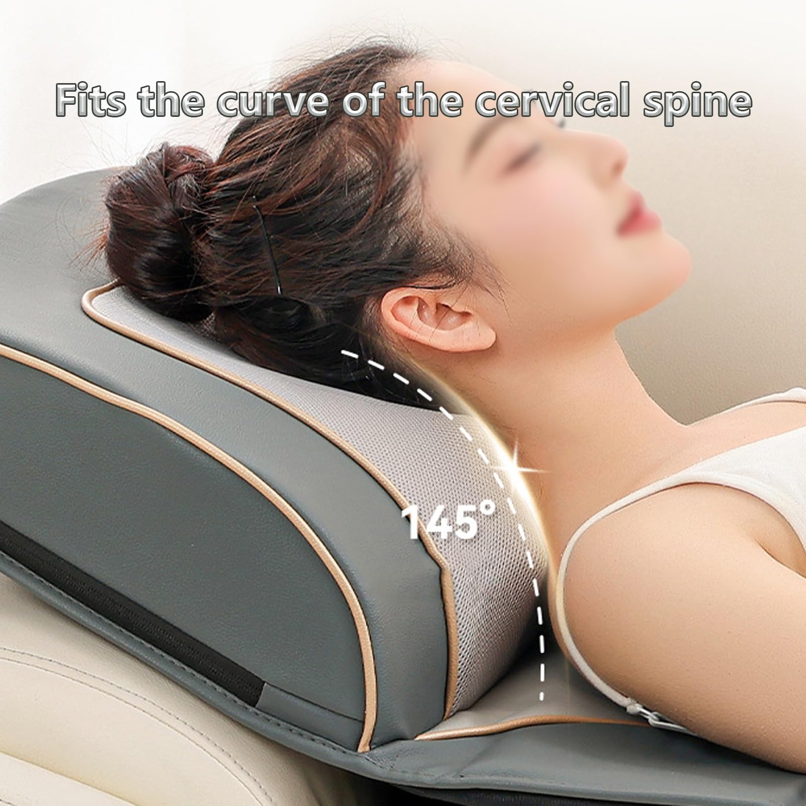 Colchon Masajeador Temporizador de 3 Velocidades Plegable Cuero Sintético Colchoneta Masajeadora Cuerpo Entero Calefacción a Temperatura Constante Ideal para Salas de Estar