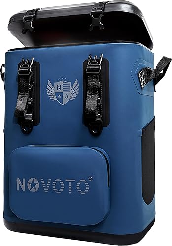 Novoto Enfriador magnético de mochila para 30 latas, a prueba de fugas, enfriador suave impermeable para hombres y mujeres, acceso rápido con una