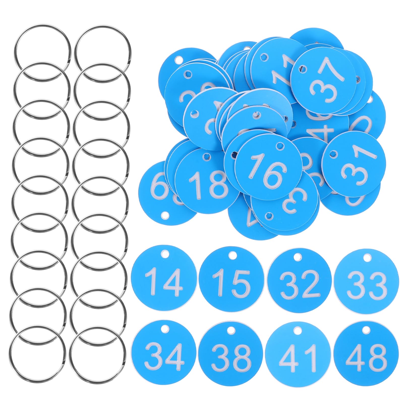 SHINEOFI 5sets Targhette Numeriche Per Valvole Etichette Per Chiavi e Per Organizzazione e Industriali