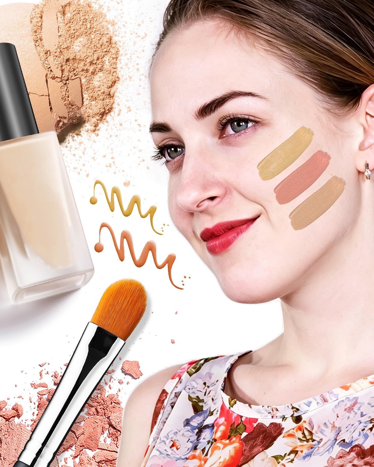 EIGSHOW Pincel aplicador de imprimación de sombra de ojos para mezclar, corrector, herramientas profesionales E828