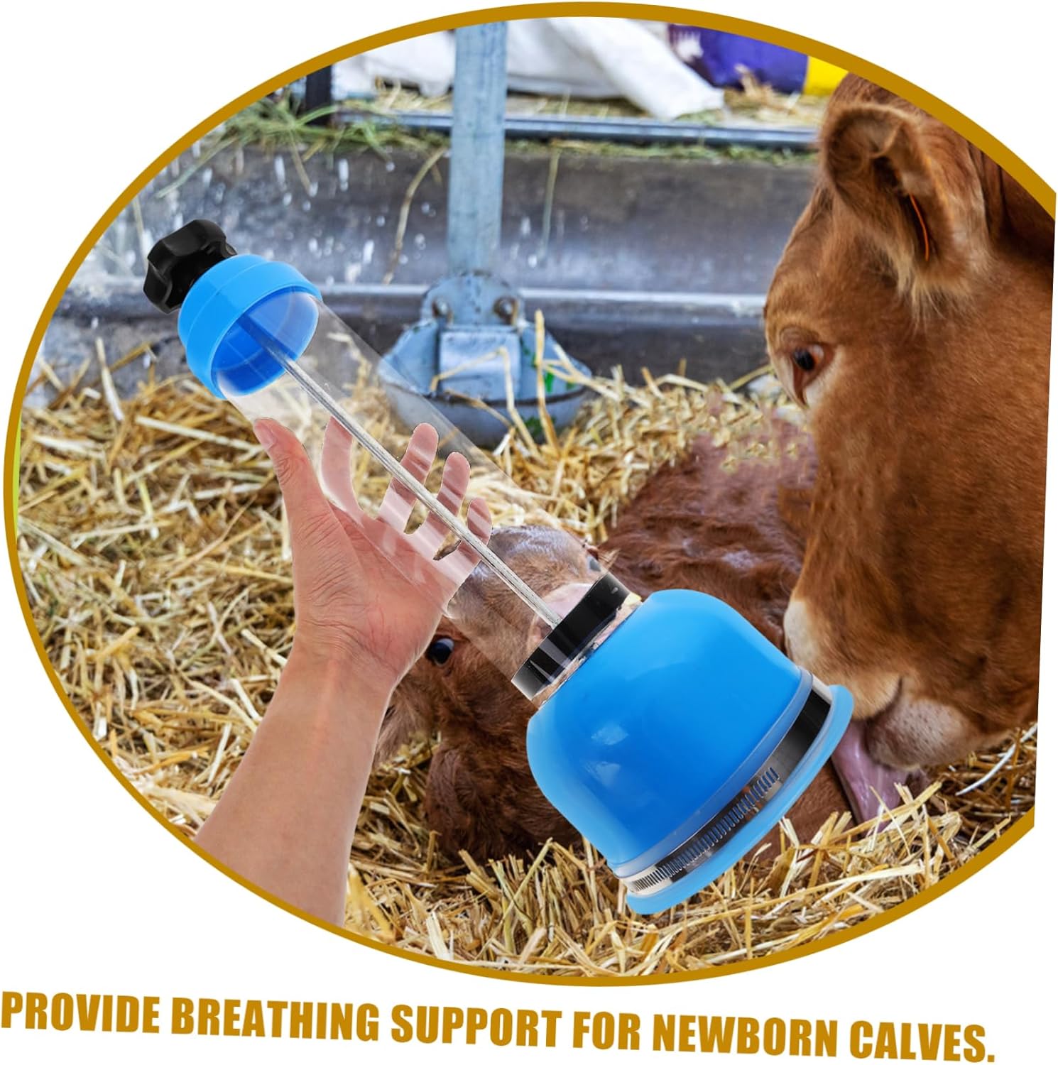 balacoo Calf Breathing Pump Essential Breathing Device for Newborn Cattle Durable and Reliable Respiratory Support for Calves Practical Health Management Tool for Livestock