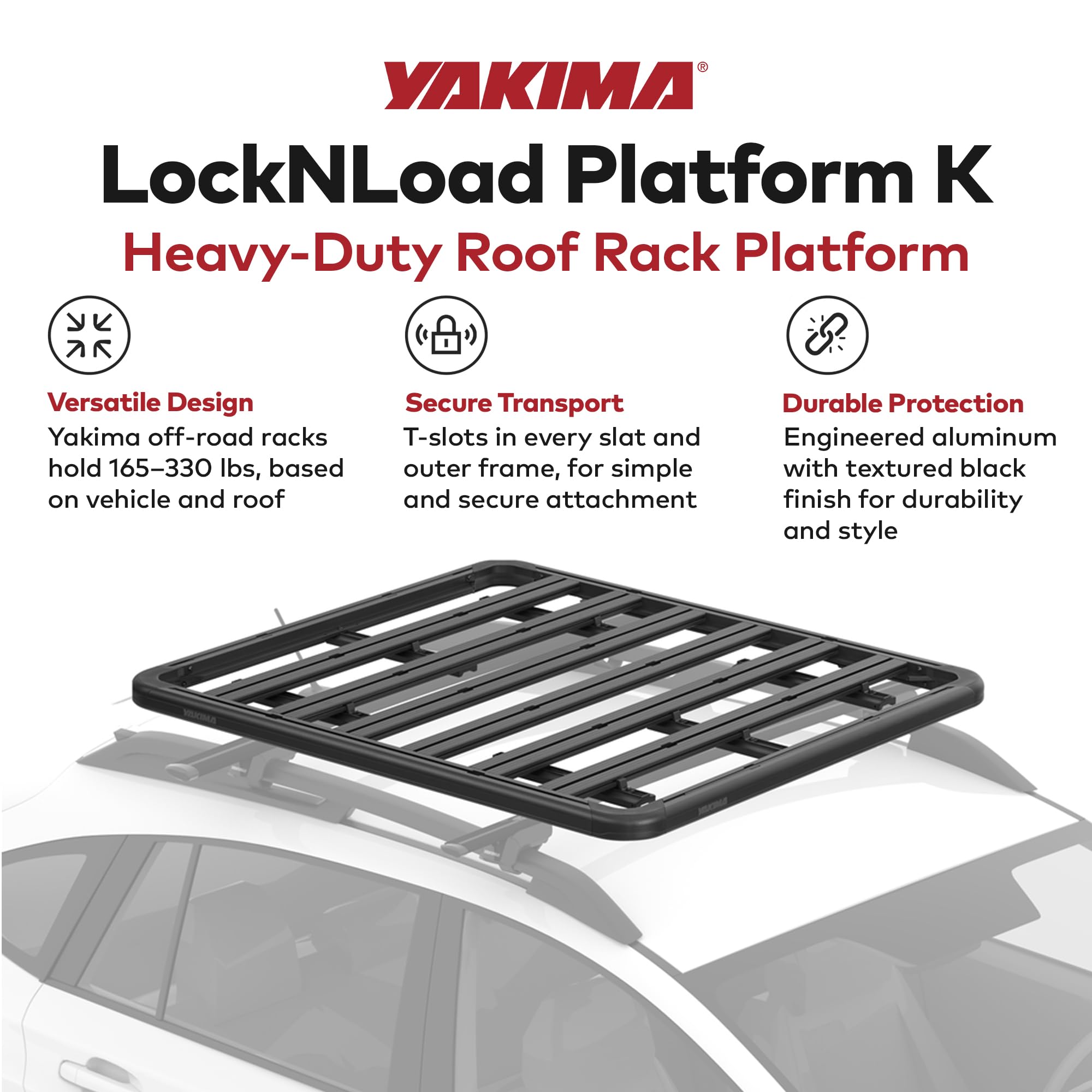 Amazon.co.jp: Yakima 55 x 49インチ アルミニウム ルーフマウント