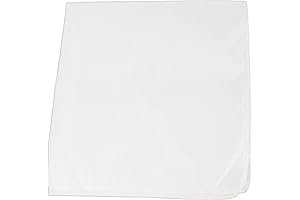 12-Pack Solid 100% Cotton Unisex Blank Bandana