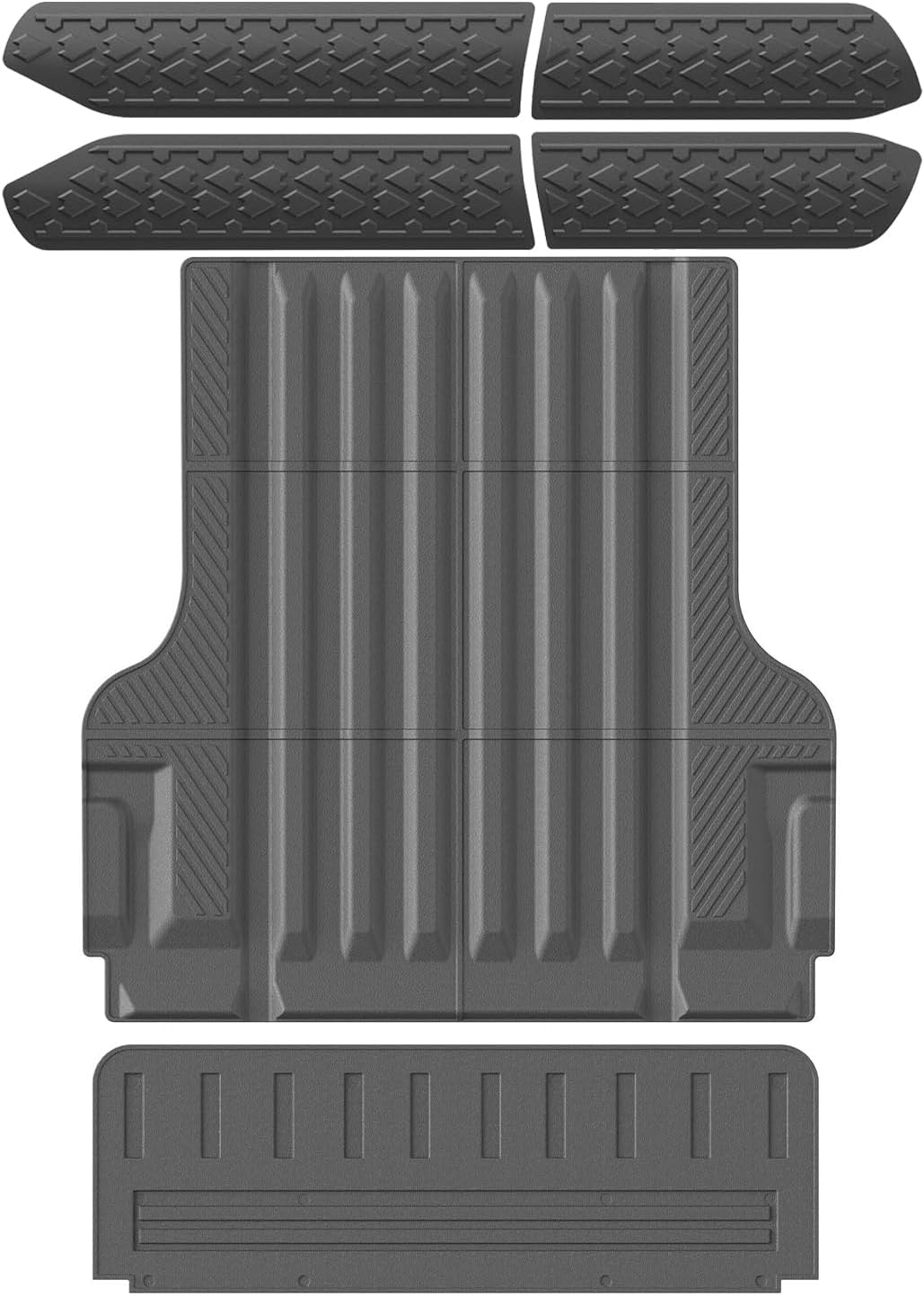 powoq Bed Mat Compatible with 2022-2026 Nissan Frontier Truck Bed Mat Tailgate Liner Door Molding Trim Replacement for 2022-2026 Nissan Frontier Accessories