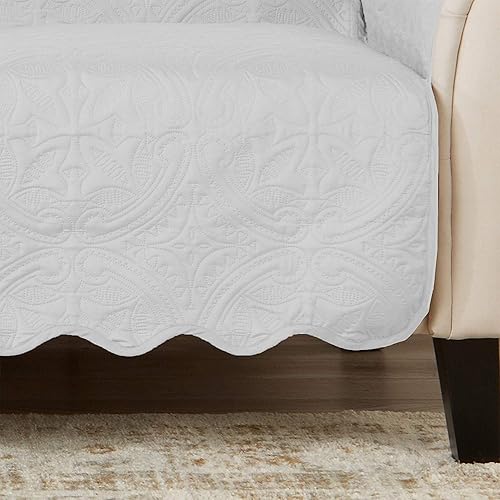 Miniatura 2 de Great Bay Home - Funda de sofá reversible - Protector de muebles lavable con correas elásticas - Funda de sofá para perros, niños y mascotas -