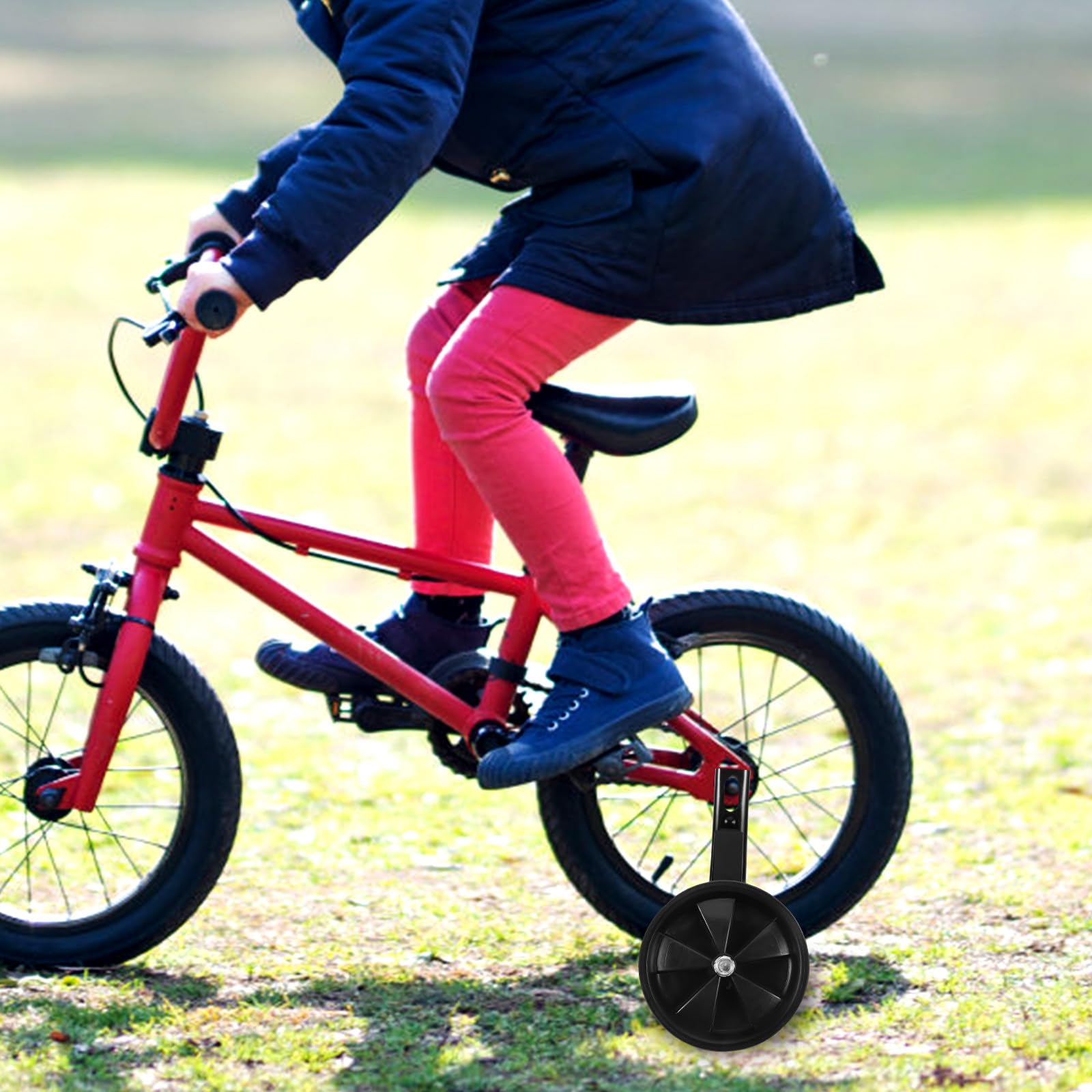 Bici Accessori la Bicicletta Ragazza per 16 Pollici Ragazzo Rotelle Supporto in Acciaio e Plastica Stabilizzatori Sicuri e Facili da Installare Anni 3-8