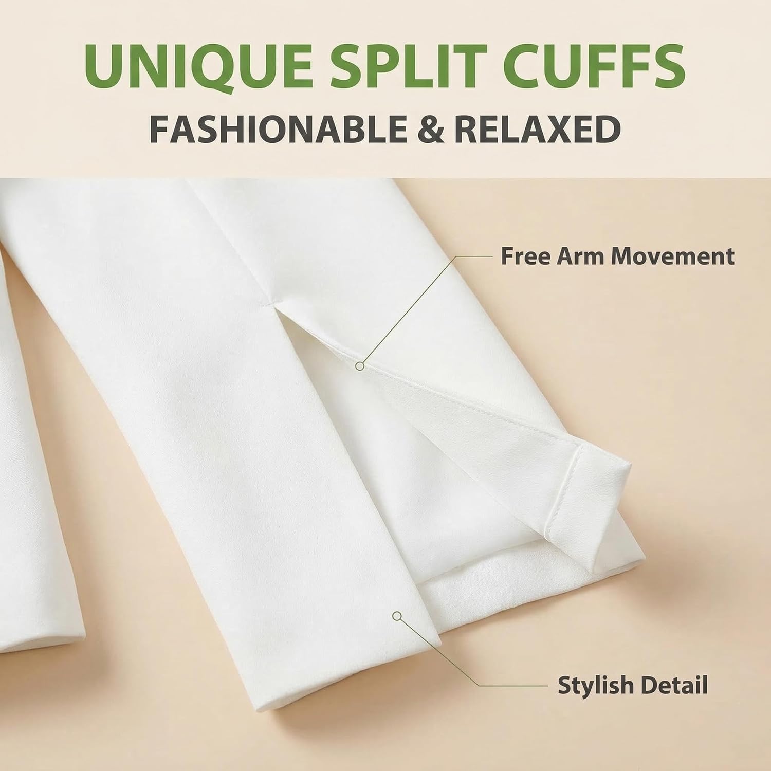 Business Womens Blazers Jacket Split Sleeve Trendy Casual Outerwear Office Work Party