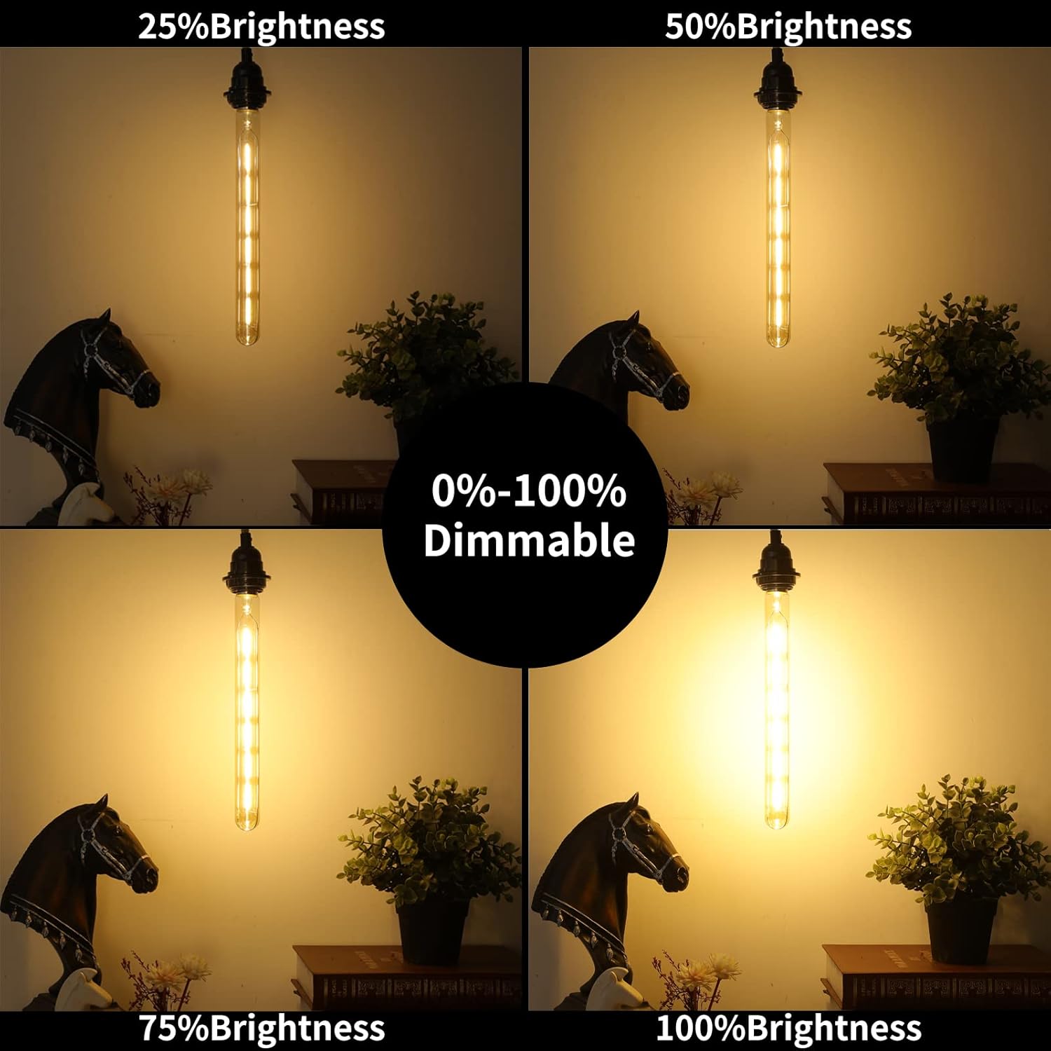Up To 50% OFF HXMLS T30 Dimmable Led Tubular Bulb,T300 Long Tube Edison Light Vintage Filament Bulb 6W,60W Equivalent,2700K Warm White,Amber Glass Cover E26 Medium Base,11.8inch(4 - Pack).…… Up To 50% OFF HXMLS T30 Dimmable Led Tubular Bulb,T300 Long Tube Edison Light Vintage Filament Bulb 6W,60W Equivalent,2700K Warm White,Amber Glass Cover E26 Medium Base,11.8inch(4 - Pack).……