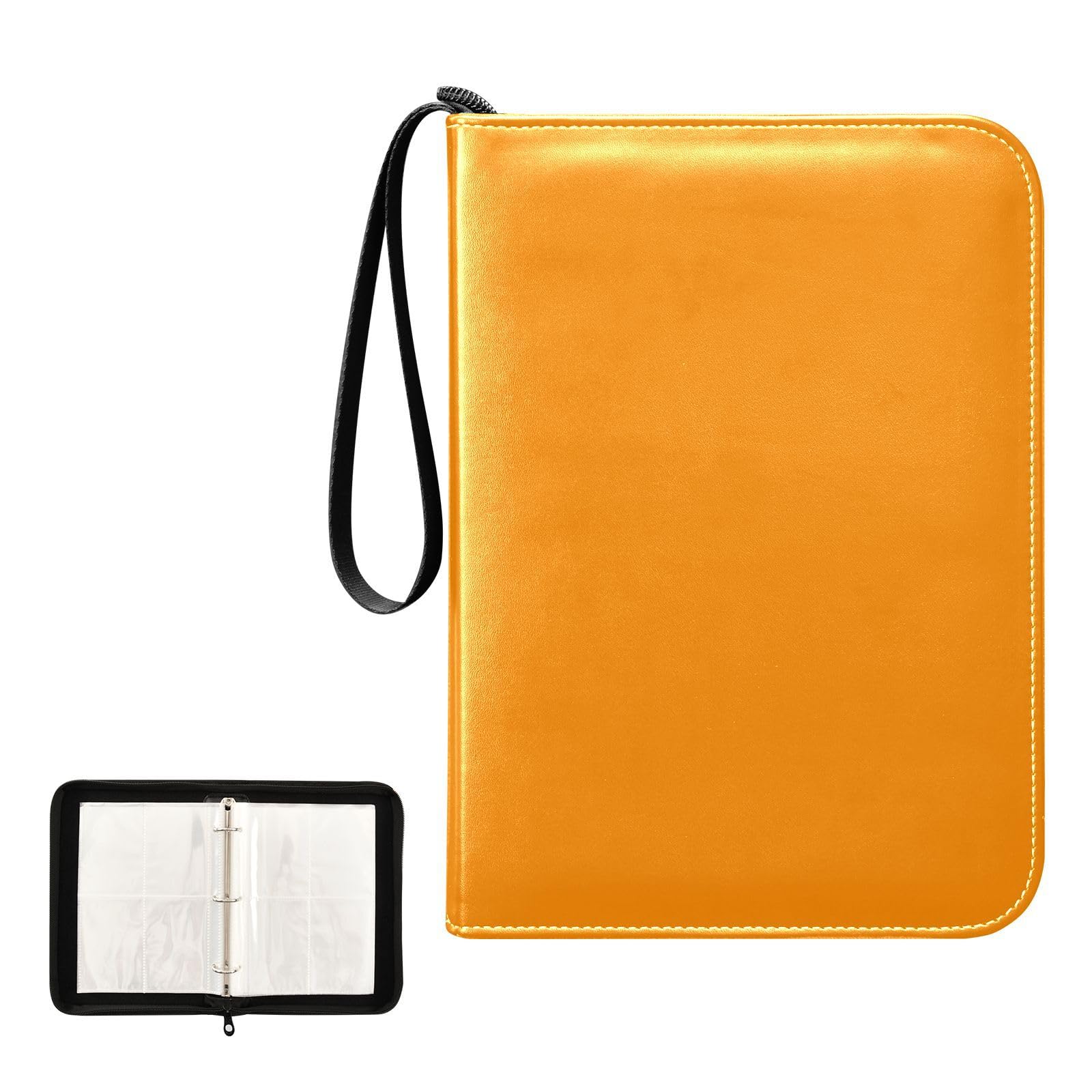 Amazon.com: Dark Orange Card Binders 4 Pocket Trading Card Binder