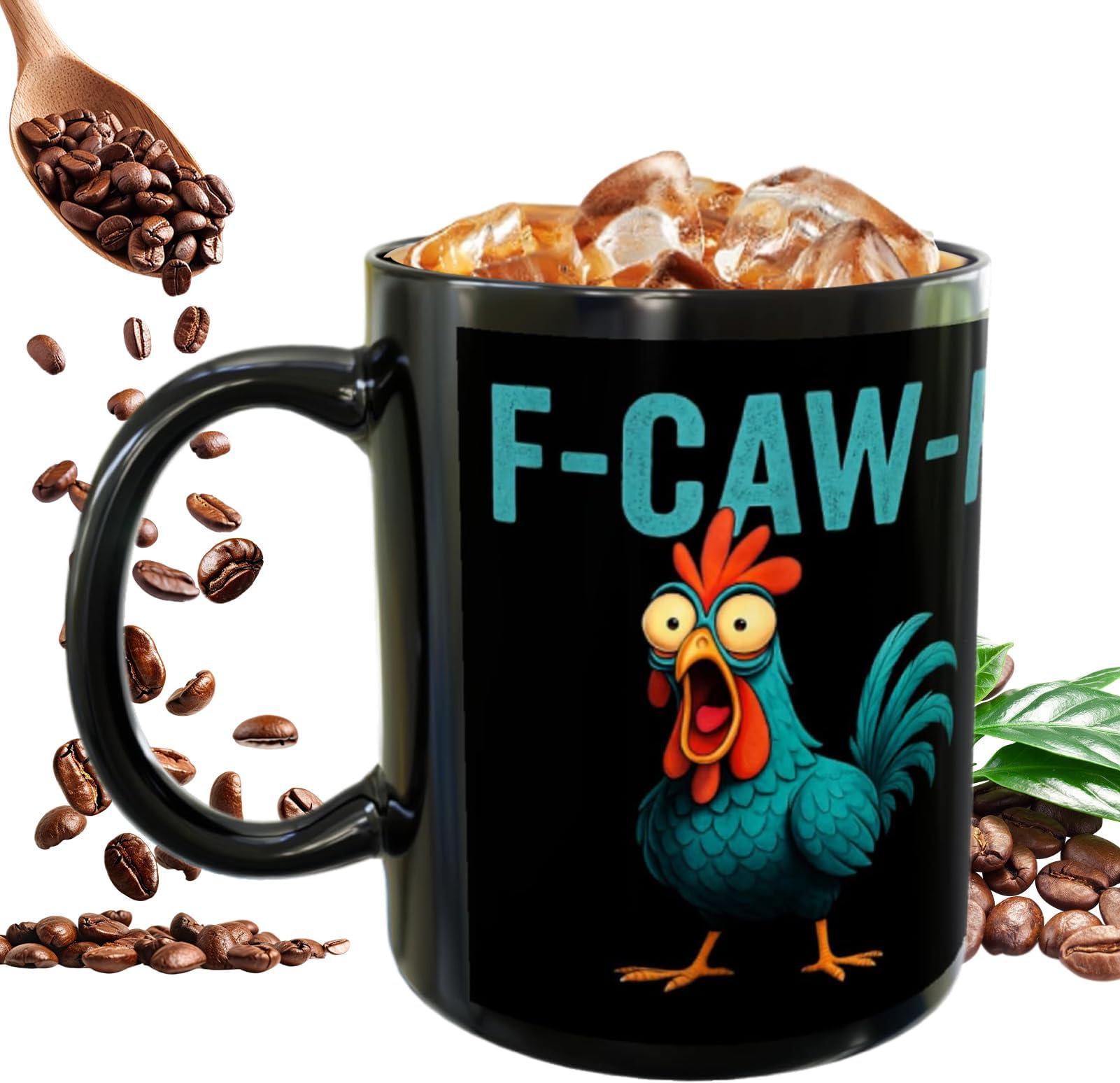 Rooster Coffee Mug | 355 ml Ceramic Mug Funny Rooster Drinking Vessel | Milk Cup - For Tea Coffee Milk Juice Hot Cold Drinks Family Friends Chicken Lovers Birthday Christmas
