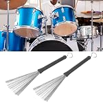 1 Pair Retractable Drum Wire Brushes Drum Stick Brushes for Jazz Folk Rock Band