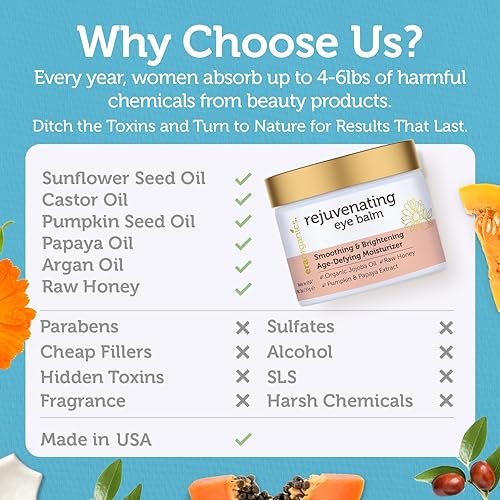 Miniatura 4 de Crema regenerante para el contorno de ojos 2 onzas extranutritiva e hidratante con aceite de argán y de jojoba para tratar las bolsas y ojeras la