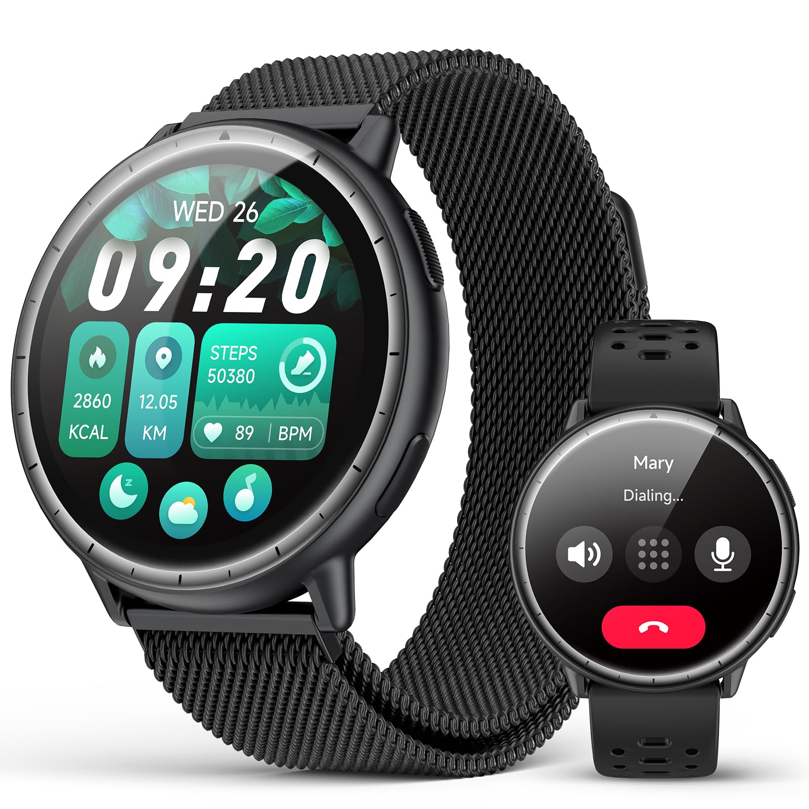 EGQINR GPS Smart Watch for Men Women, 1.32" AMOLED, 5ATM Fitness Tracker | Smartwatch Bui…
