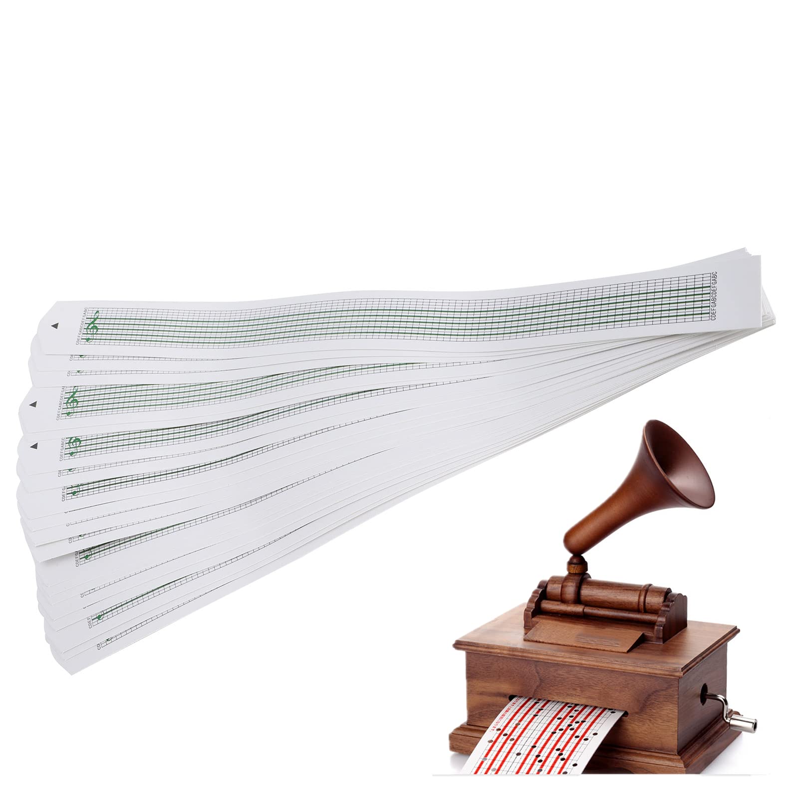 30 Fogli 15 Note Strisce Vuote di Carillon Fai da Te Spartiti Musicali a Manovella in Bianco Spartiti Perforati Nastro Musicale Amanti Del Mestiere Musicisti Regali