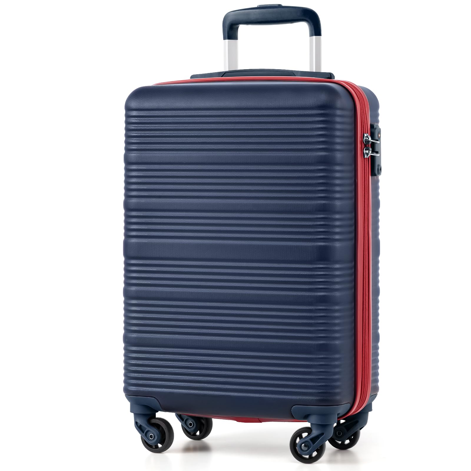COOLIFE Kabinenkoffer 55X35X20cm für Ryanair Fluggesellschaft Handgepäck Kabinengepäck Hartschlagenkoffer Leichtgewicht mit TSA-Schloss und 4 Spinner-Rädern