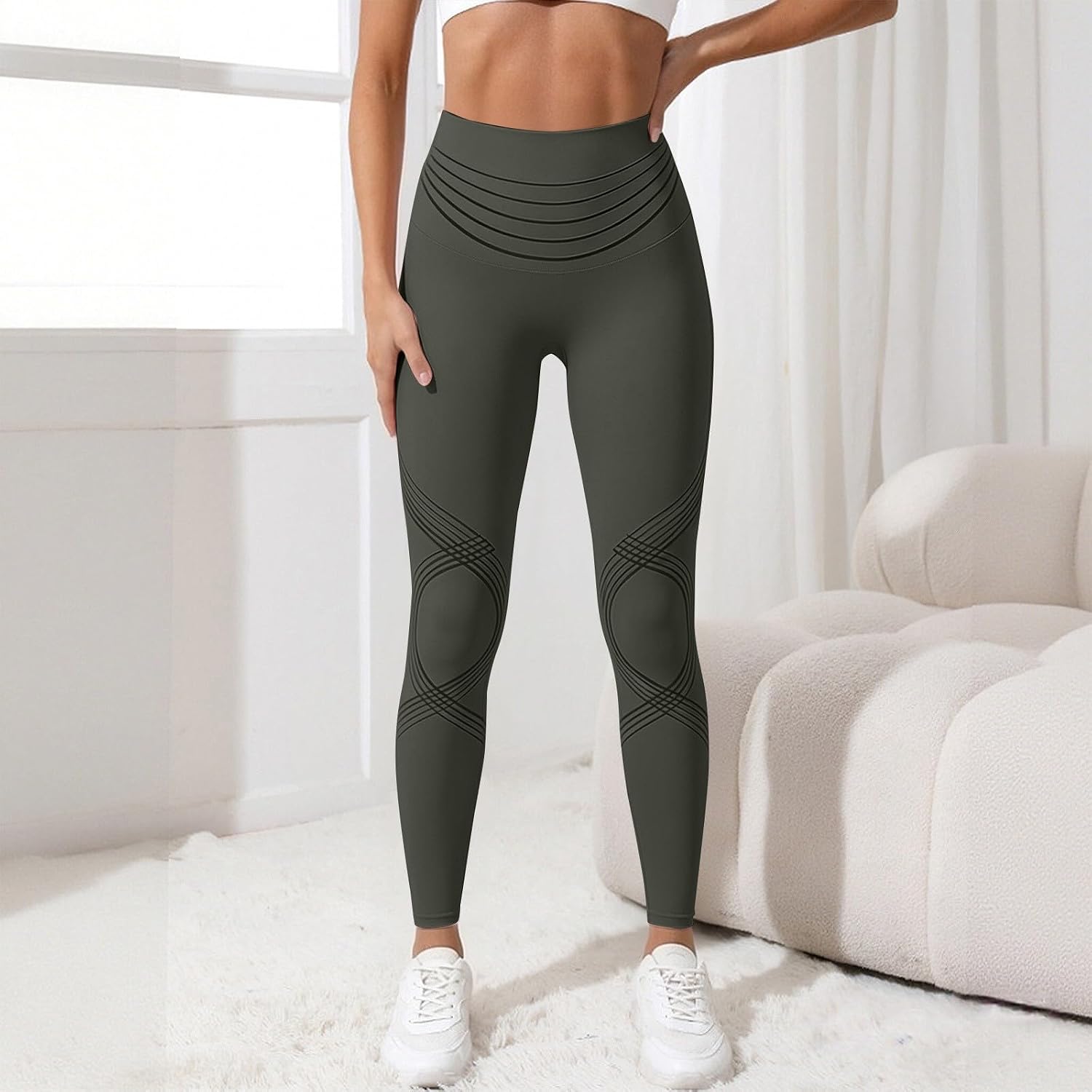 3D Anti Cellulite Metabolic Booster Compression Leggings Women | High Waist Butt Lifting Slimming Gym Workout Legging thumbnail
