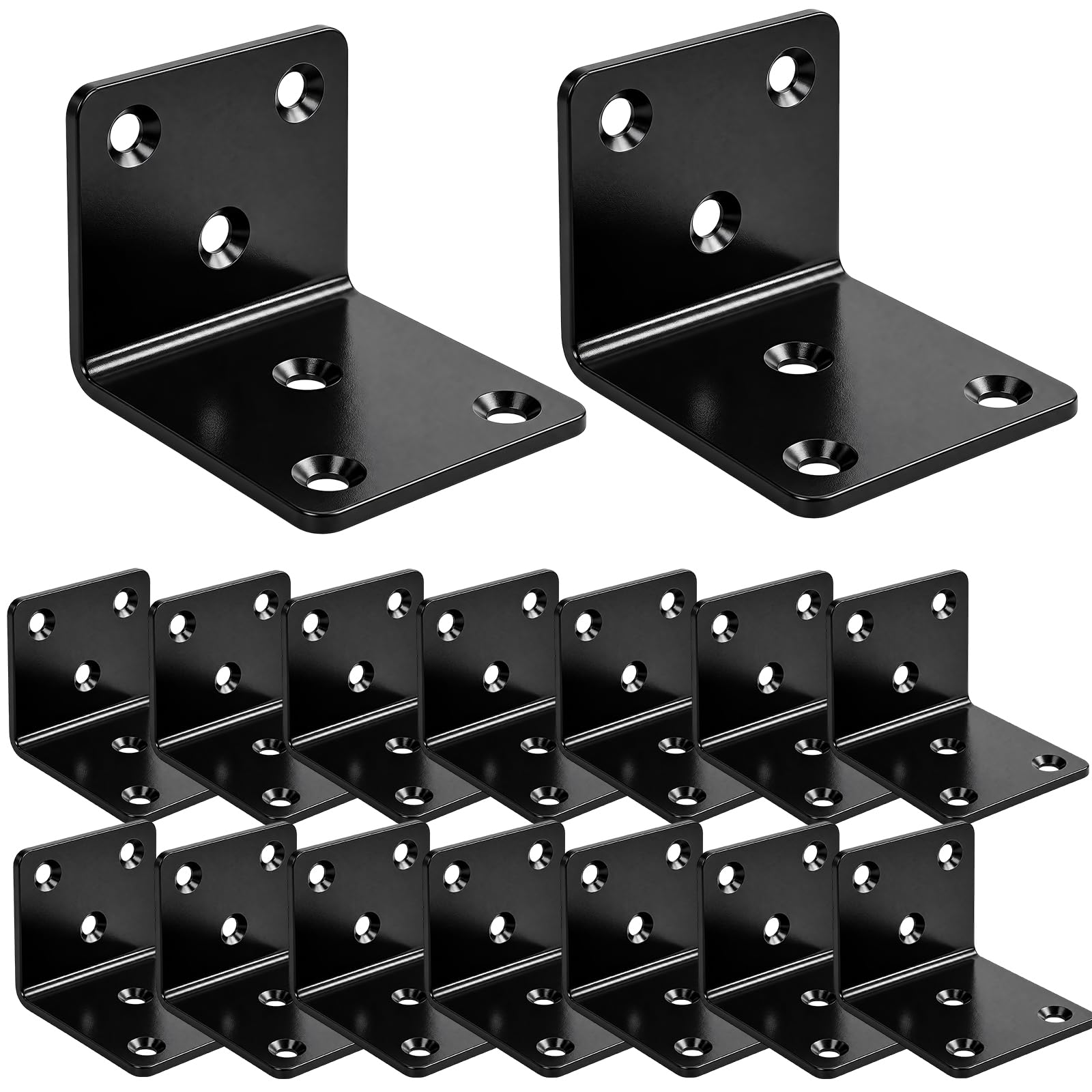 Stainless Steel Angle Brackets - 20 Pack -8 Stainless Steel Angle Brackets - 20 Pack -8