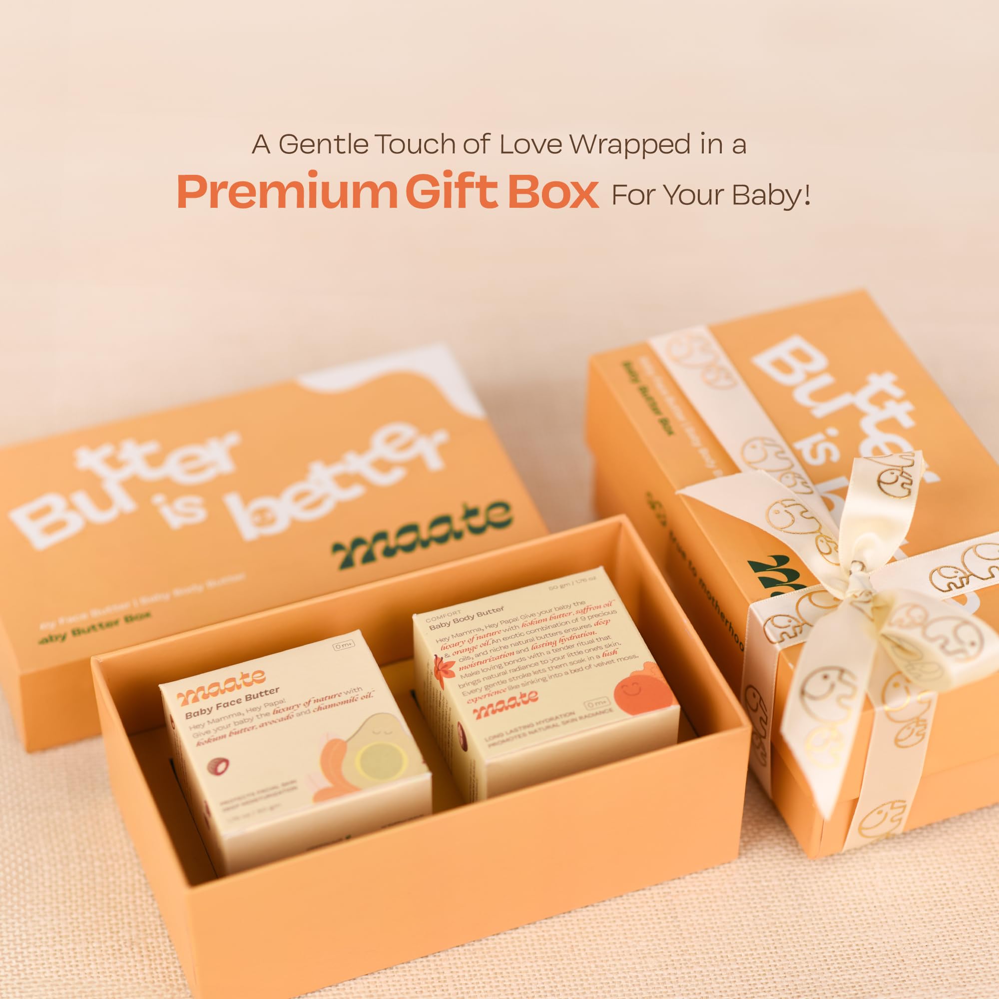 Maate Baby Face & Body Butter Combo (50 gm each) | Enrich with Shea Butter & Avocado | Natural Baby Moisturizer for face & Body| Body Lotion for Kids 0-12 Years| Gentle on Baby's Skin. 3