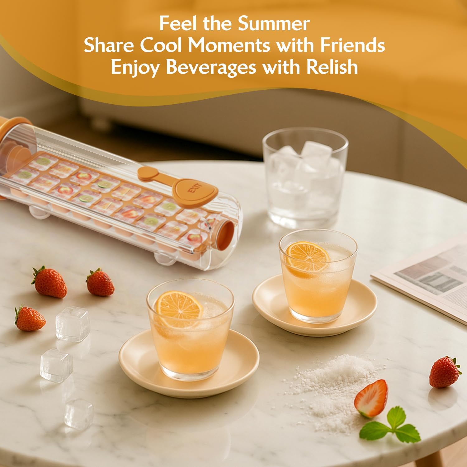 Enjoy Refreshing Summer Drinks with an Innovative Ice Cube Maker