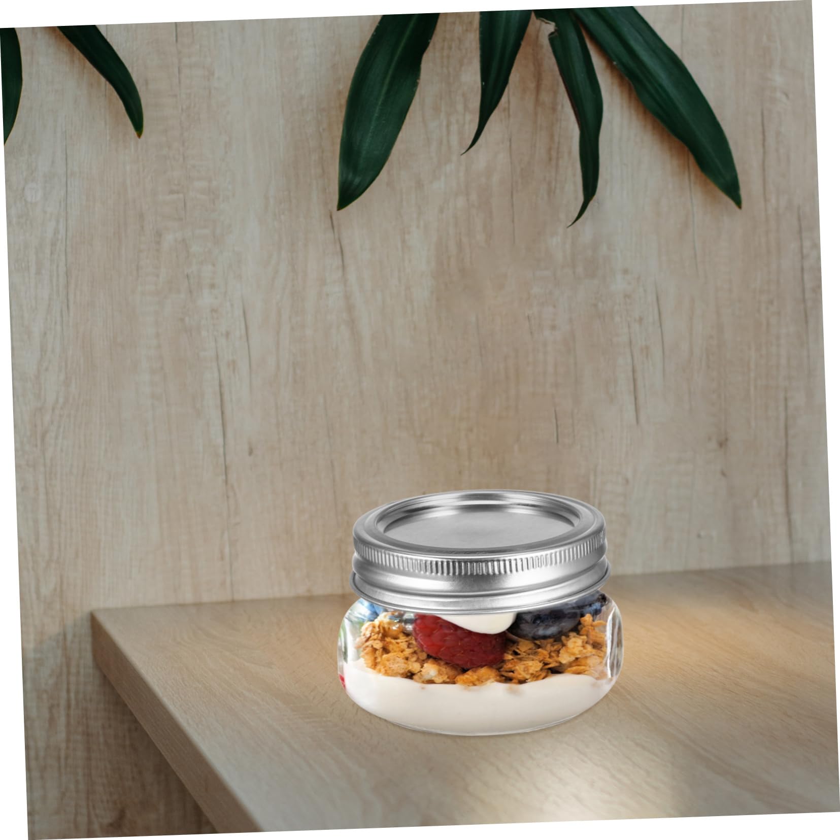 VALICLUD 6pezzi Barattolo Piccolo con Coperchio in Vetro Riutilizzabile Contenitore per Alimenti per Spezie Marmellate Dolci e Dessert per Uso Domestico e Conservazione degli Alimenti