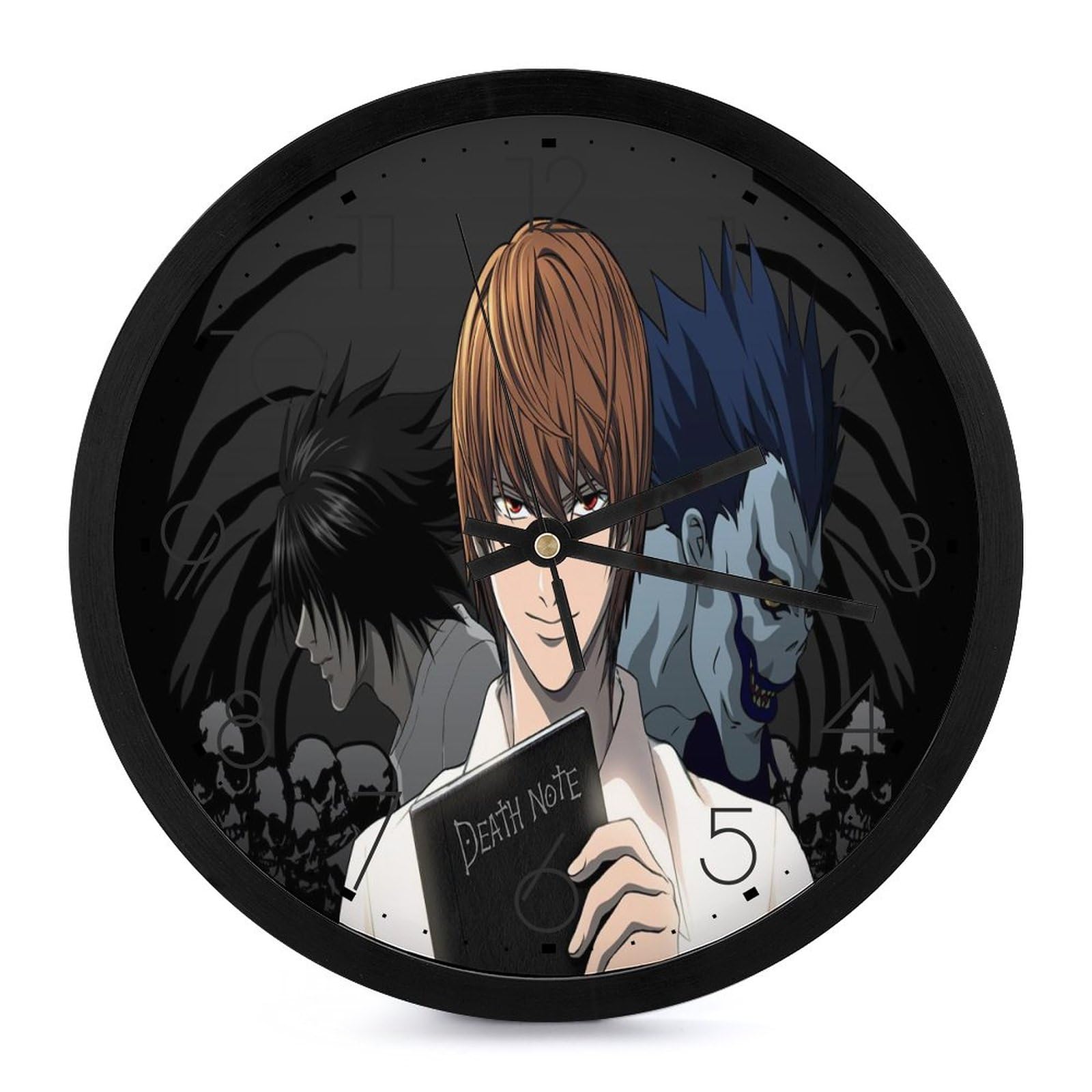 インテリア時計 DEATH NOTE CHANGE CLOCK Amazon.co.jp: Death Note (5) Wall Clock, Stylish, Popular, Round