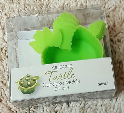 Miniatura 3 de Ganz - Moldes de silicona para cupcakes de tortuga, juego de 6
