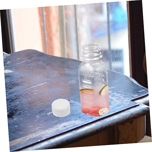 Miniatura 8 de Housoutil Mini nevera Mini refrigerador Mini frigorífico Botella de plástico de 3.4 fl oz: 30 botellas de bebidas reutilizables Contenedor