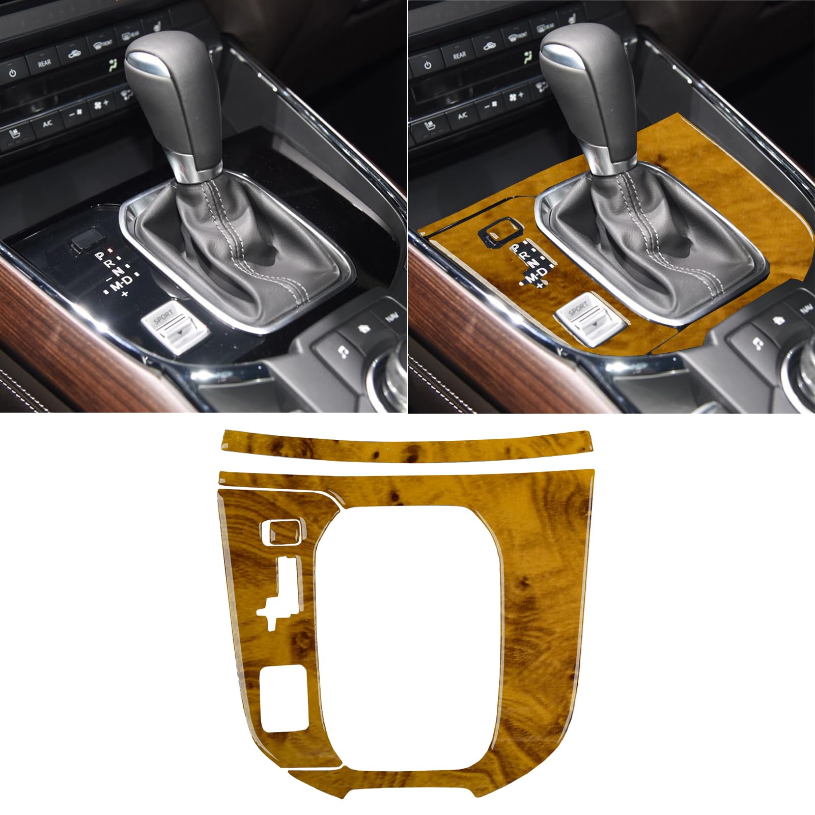 G909899　コンソール Mopar Console Tray Upgrade Silver W/ Black Wood - 5VC941Z6AB