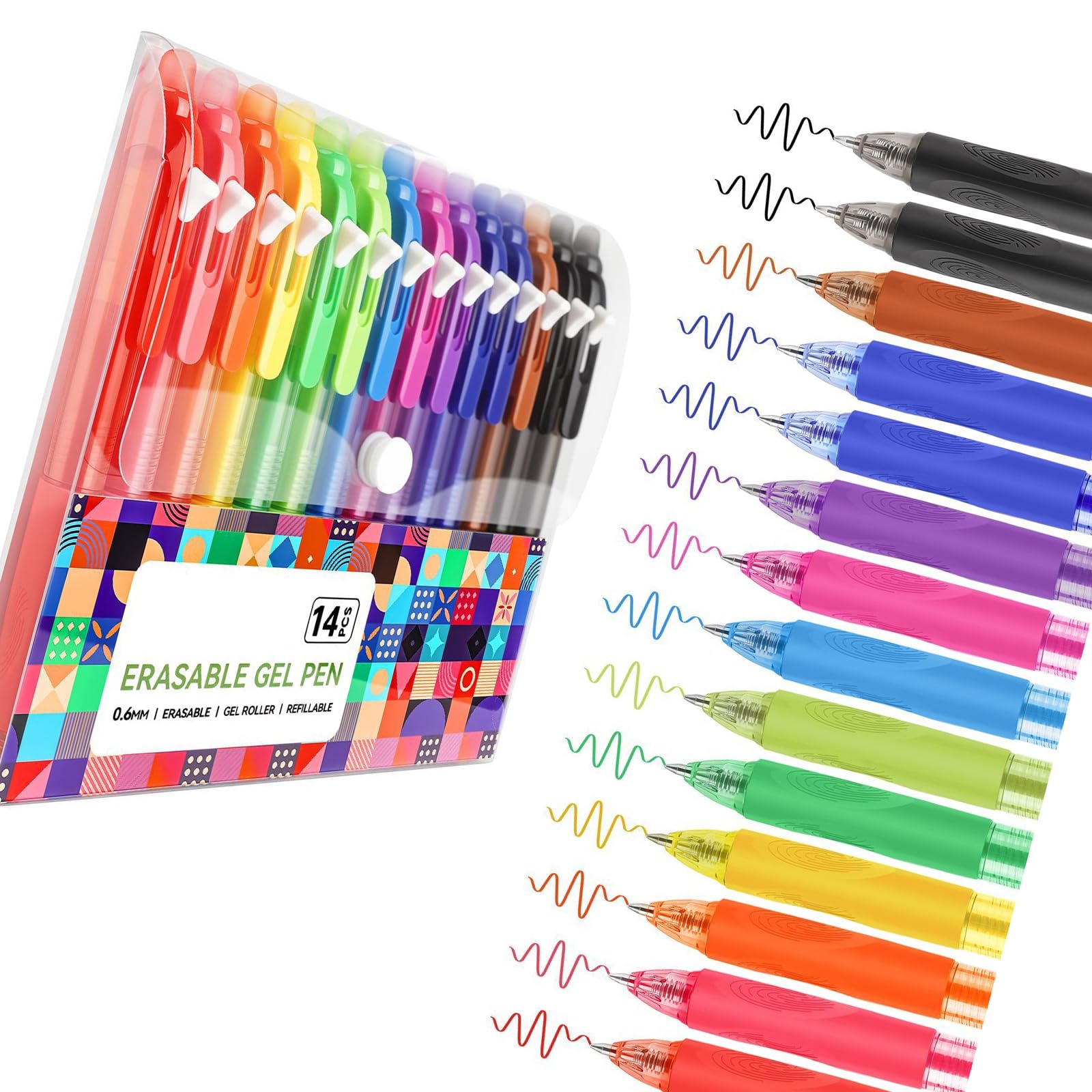 Stylos gel effaçables pointe 0,7 mm dessin esquisse enseignants