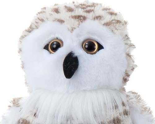Miniatura 4 de The Petting Zoo Peluche de búho nevado, regalos para niños, animales salvajes del zoológico Onez, juguete de peluche de búho blanco, 12 pulgadas