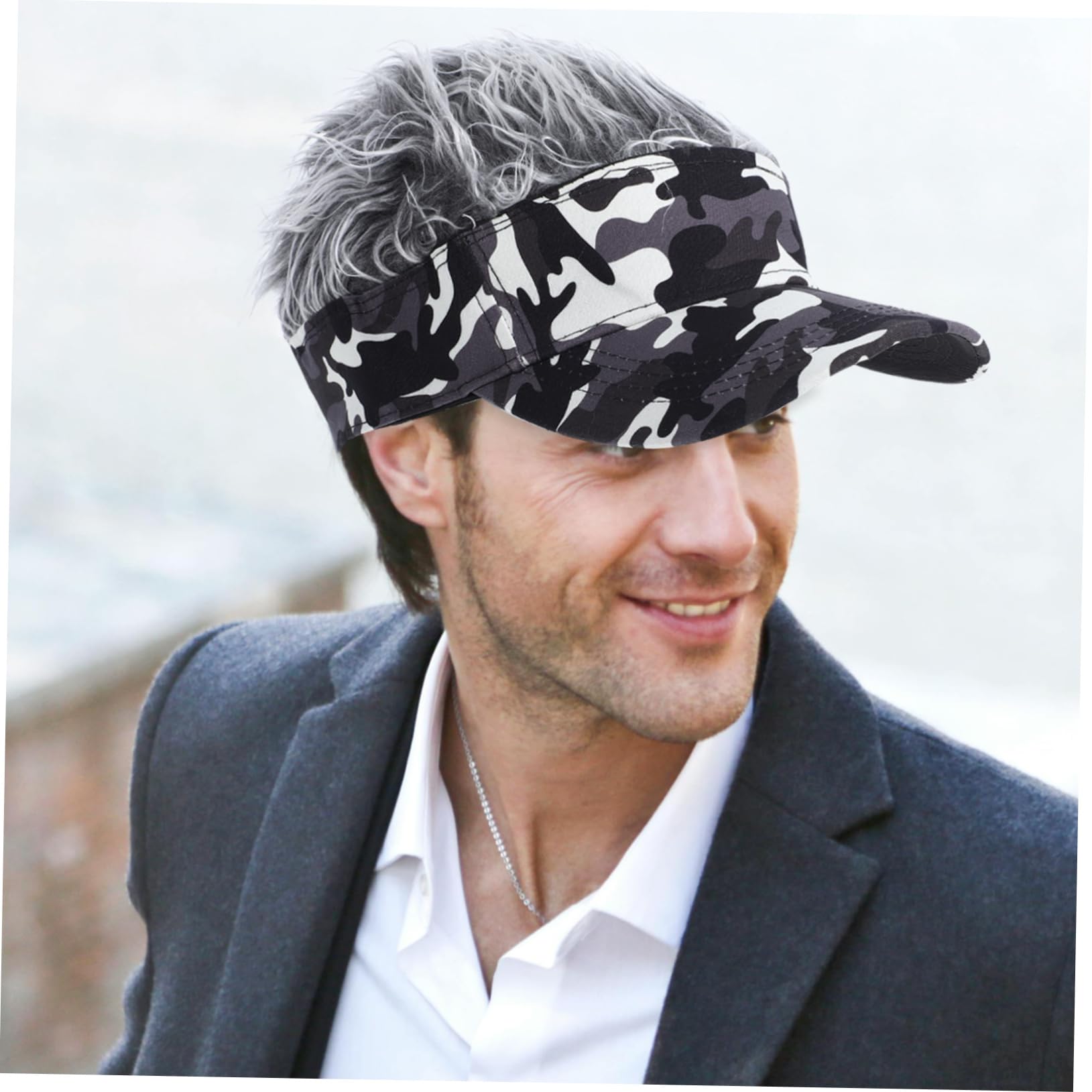 SUPVOX Peluca Gorra de béisbol Gorra de Beisbol para Hombre Sombrero de Peluca de Moda Suministros de Cosplay Gorra de béisbol Reutilizable Sombrero para Deportes poliéster